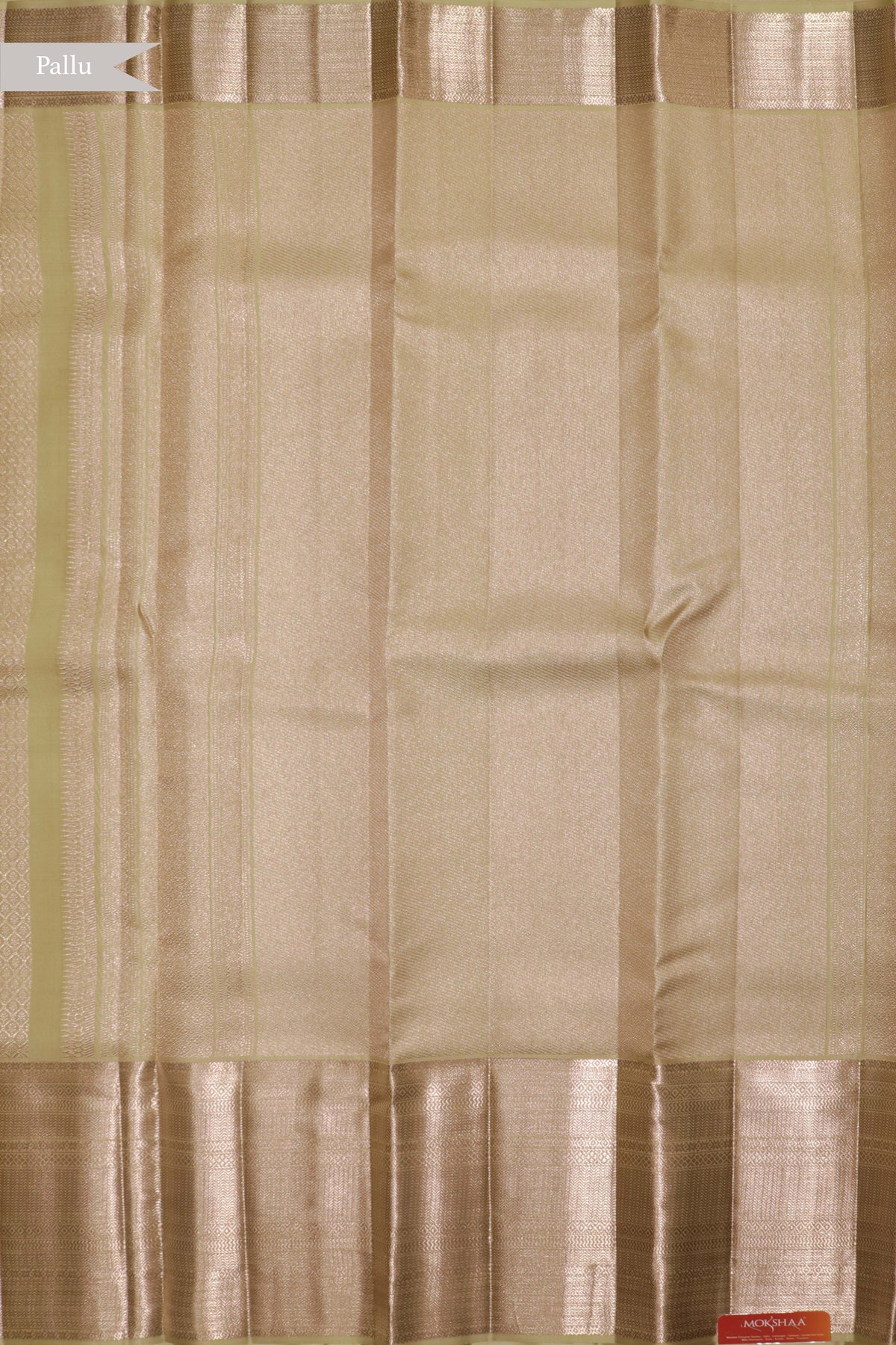 Light Pista Green Kanchivaram Silk Saree - Mokshaa
