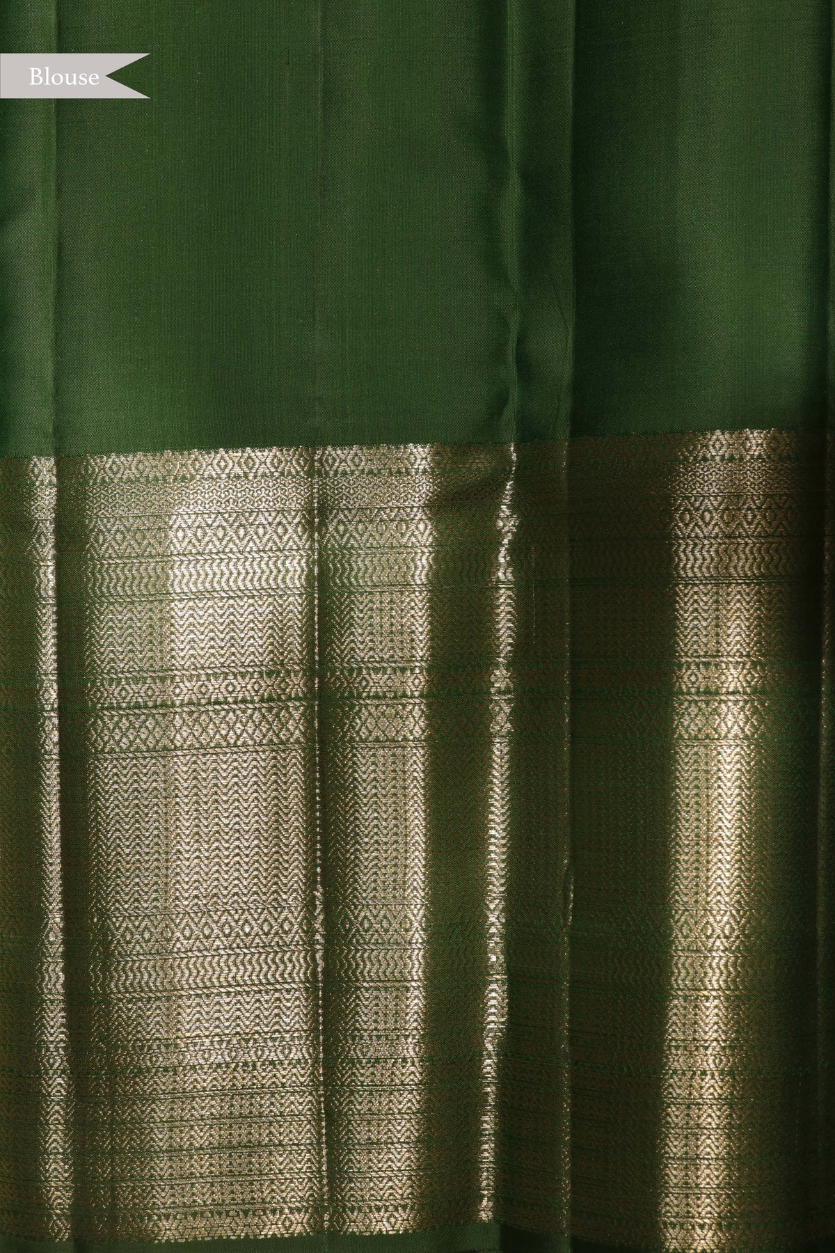 Leaf Green Kanchivaram Silk Saree - Mokshaa