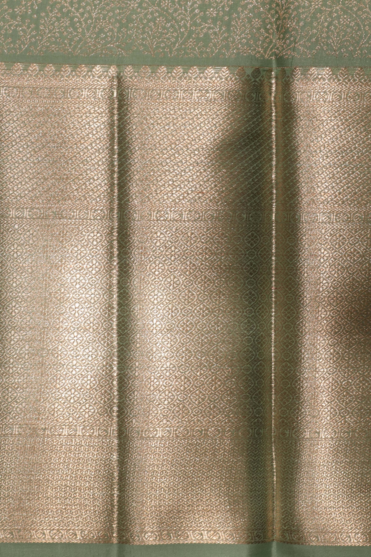 Sea Green Kanchivaram Silk Saree - Mokshaa