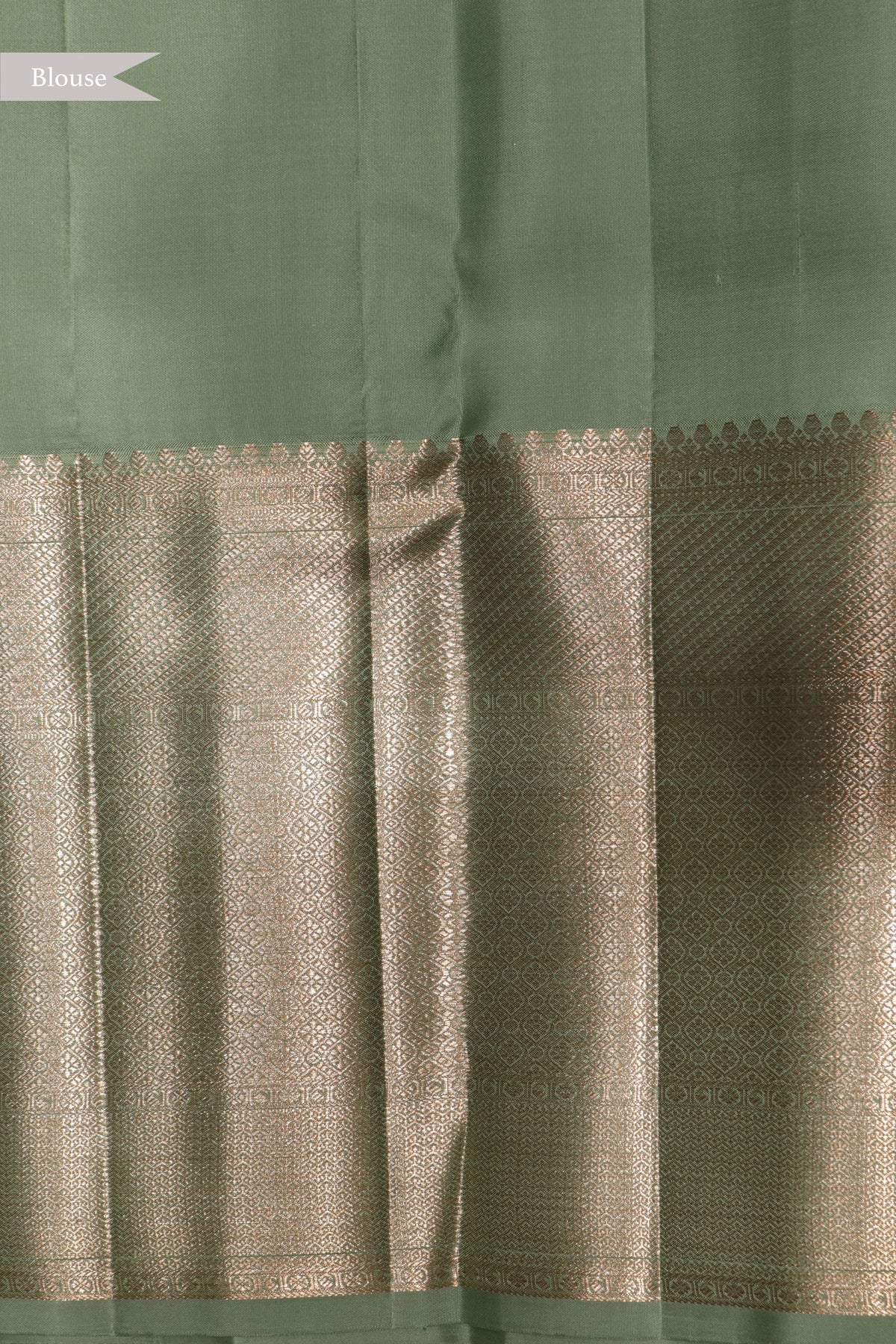 Sea Green Kanchivaram Silk Saree - Mokshaa