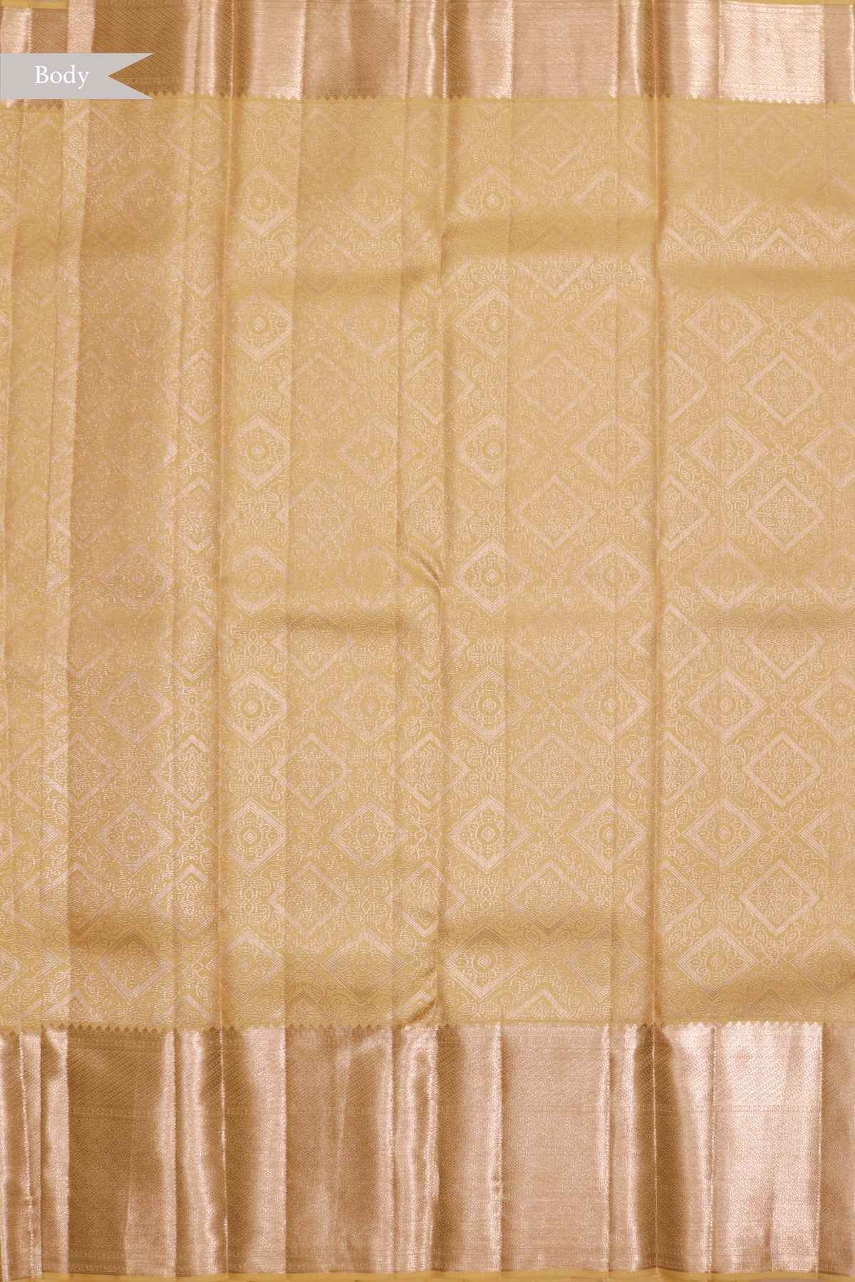 Lime Yellow Kanchivaram Silk Saree - Mokshaa