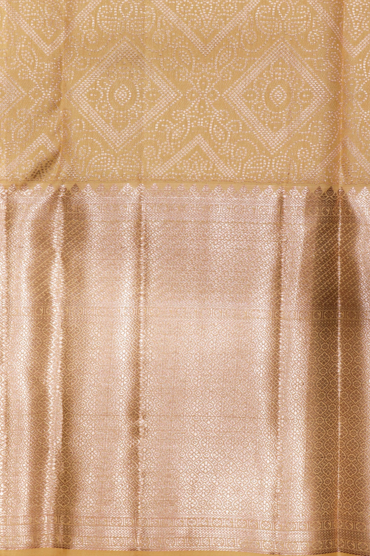 Lime Yellow Kanchivaram Silk Saree - Mokshaa