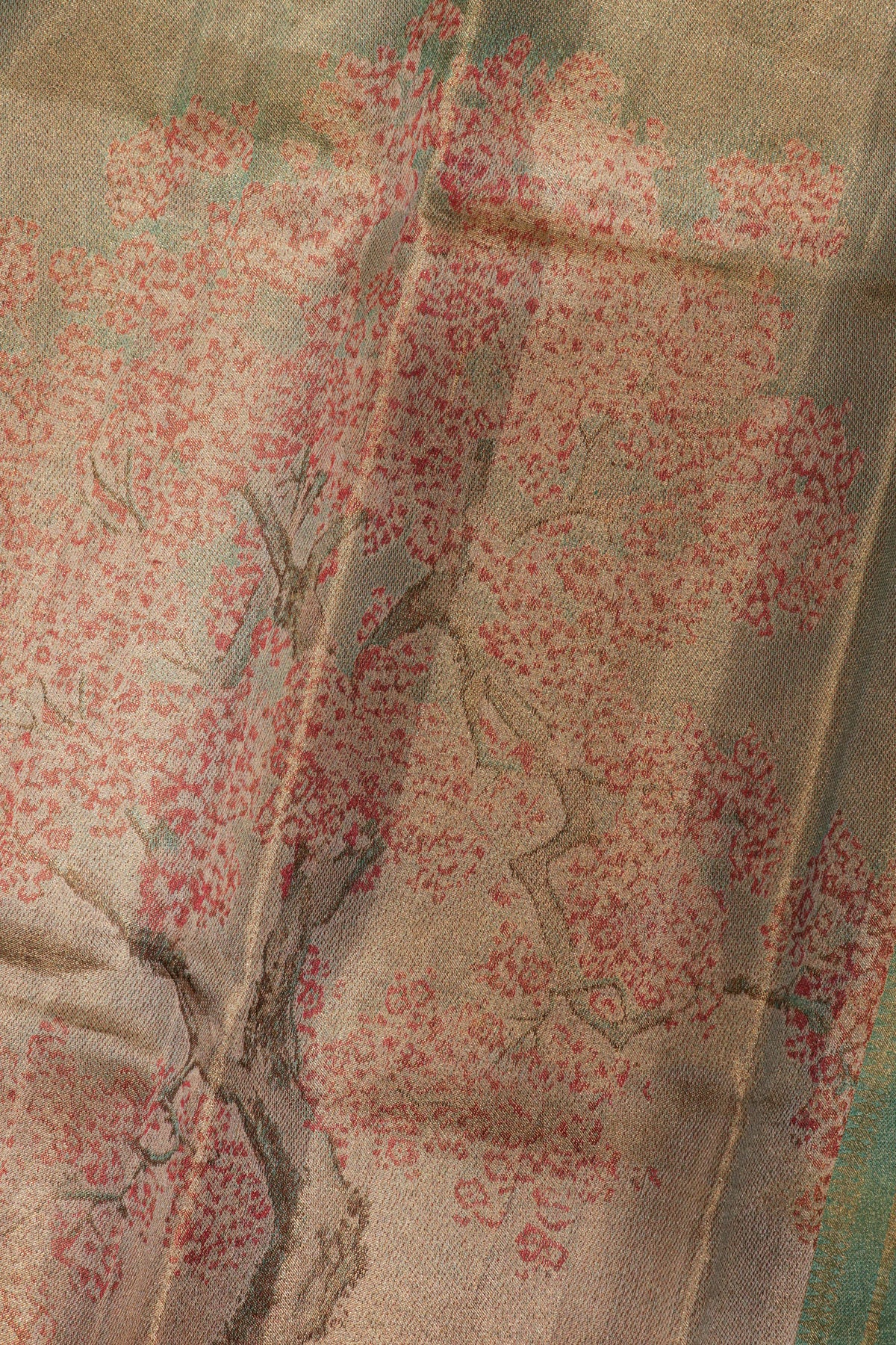 Multicolor Kanchivaram Tissue Saree - Mokshaa