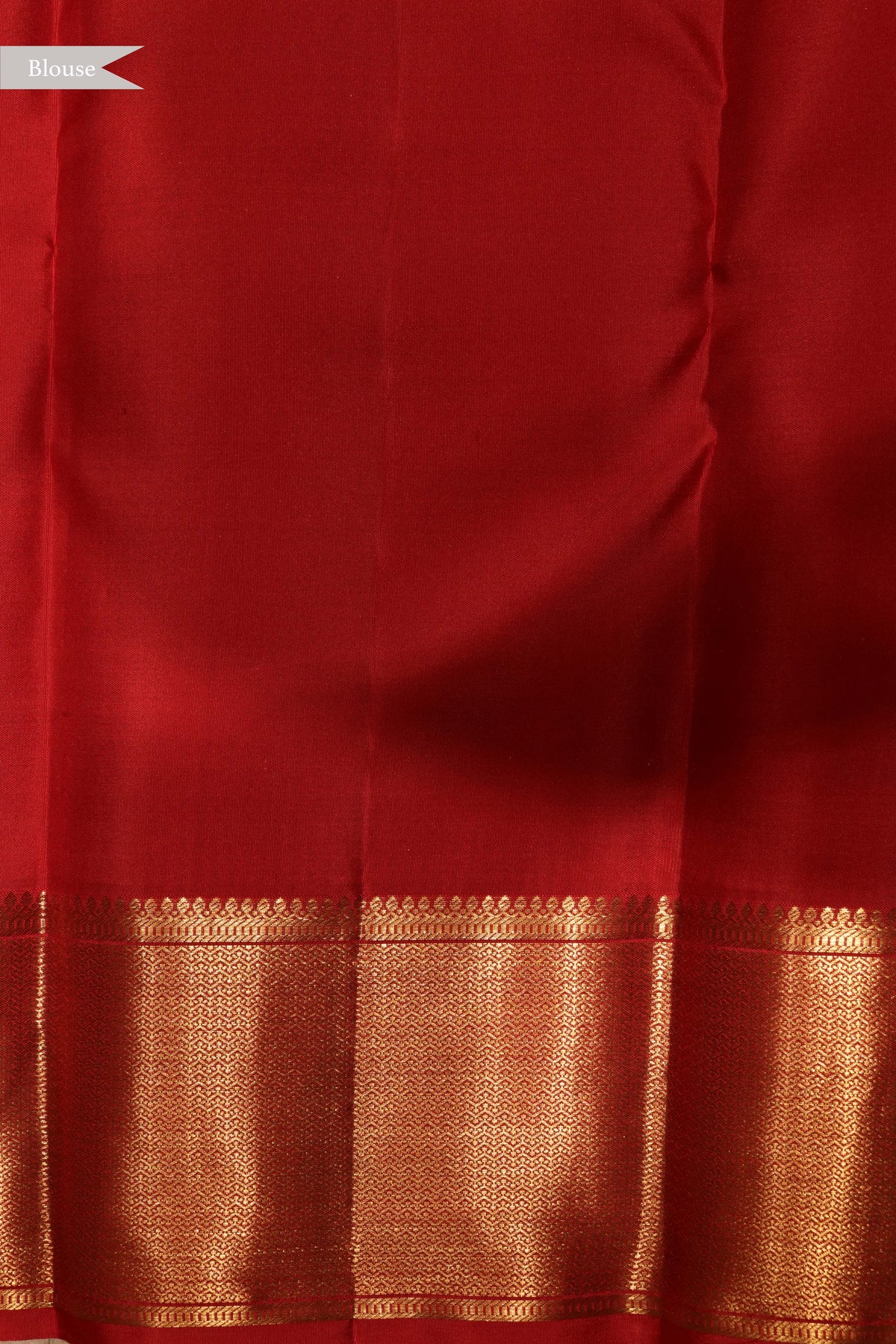 Red Kanchivaram Silk Checked Zari Saree - Mokshaa