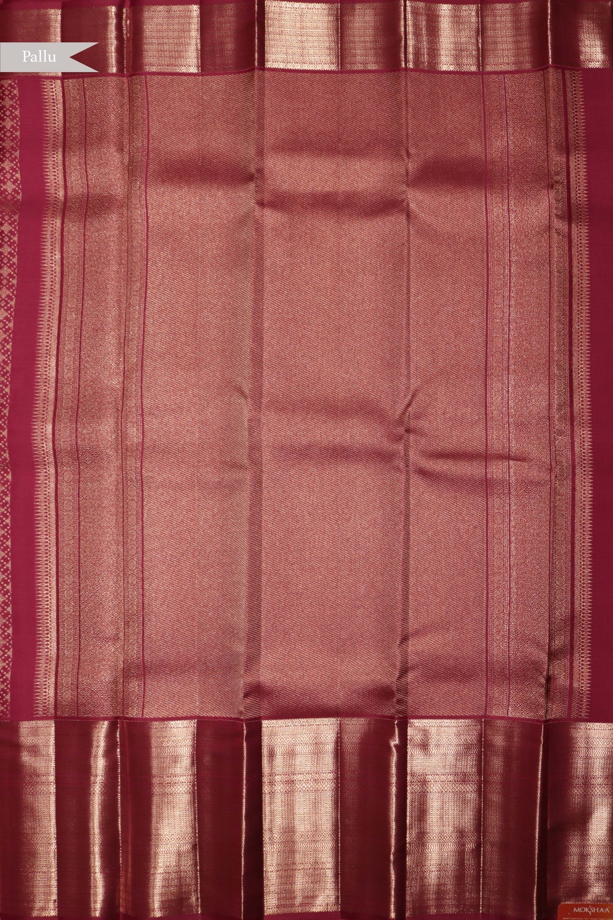 Onion Pink Kanchivaram Silk Saree - Mokshaa