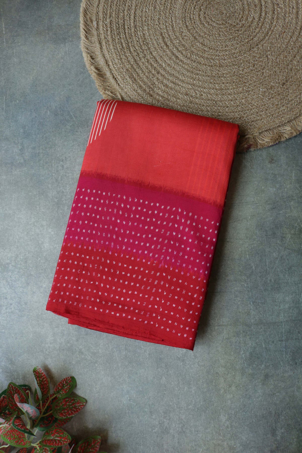 Red Patola Silk Saree - Mokshaa