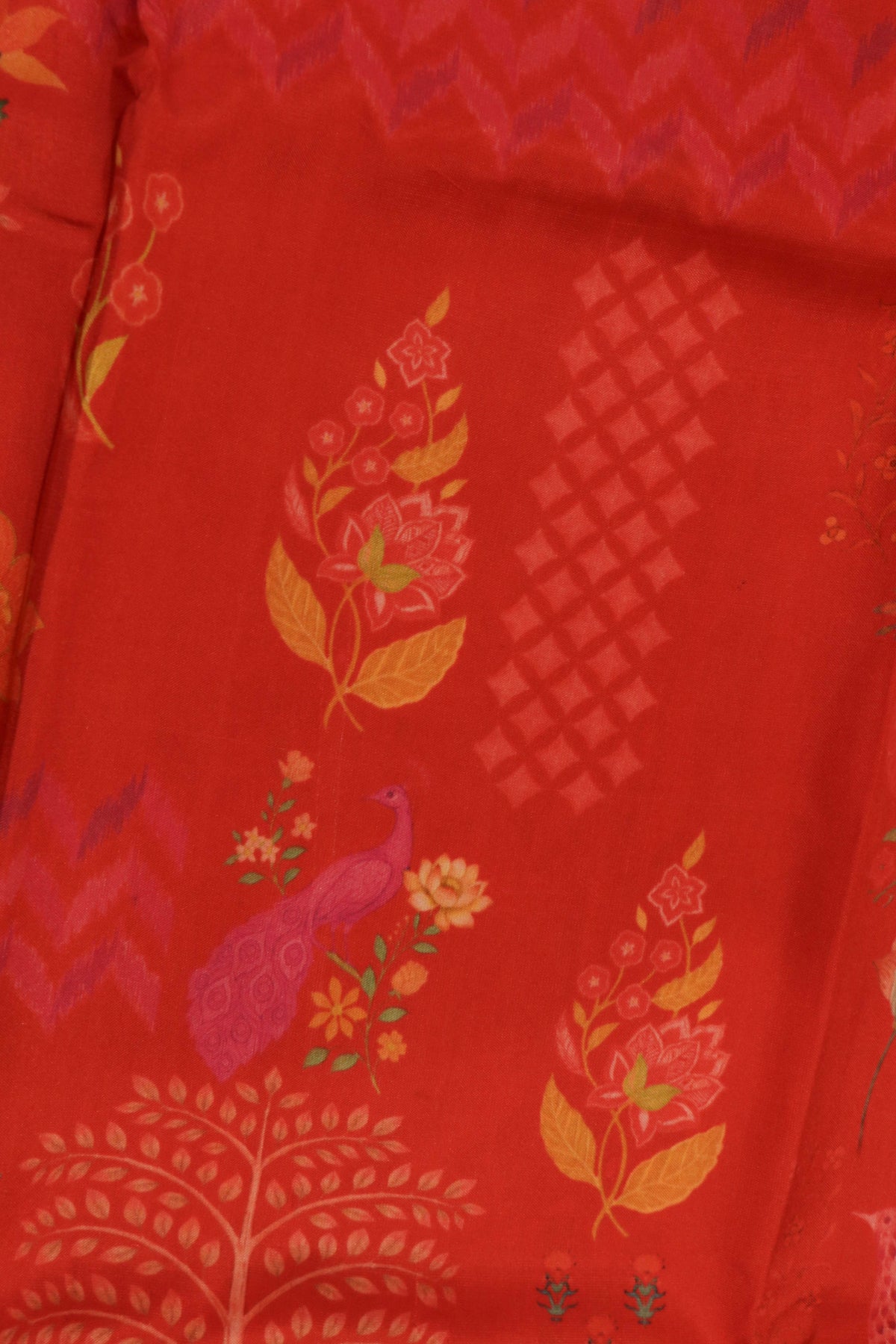 Red Patola Silk Saree - Mokshaa
