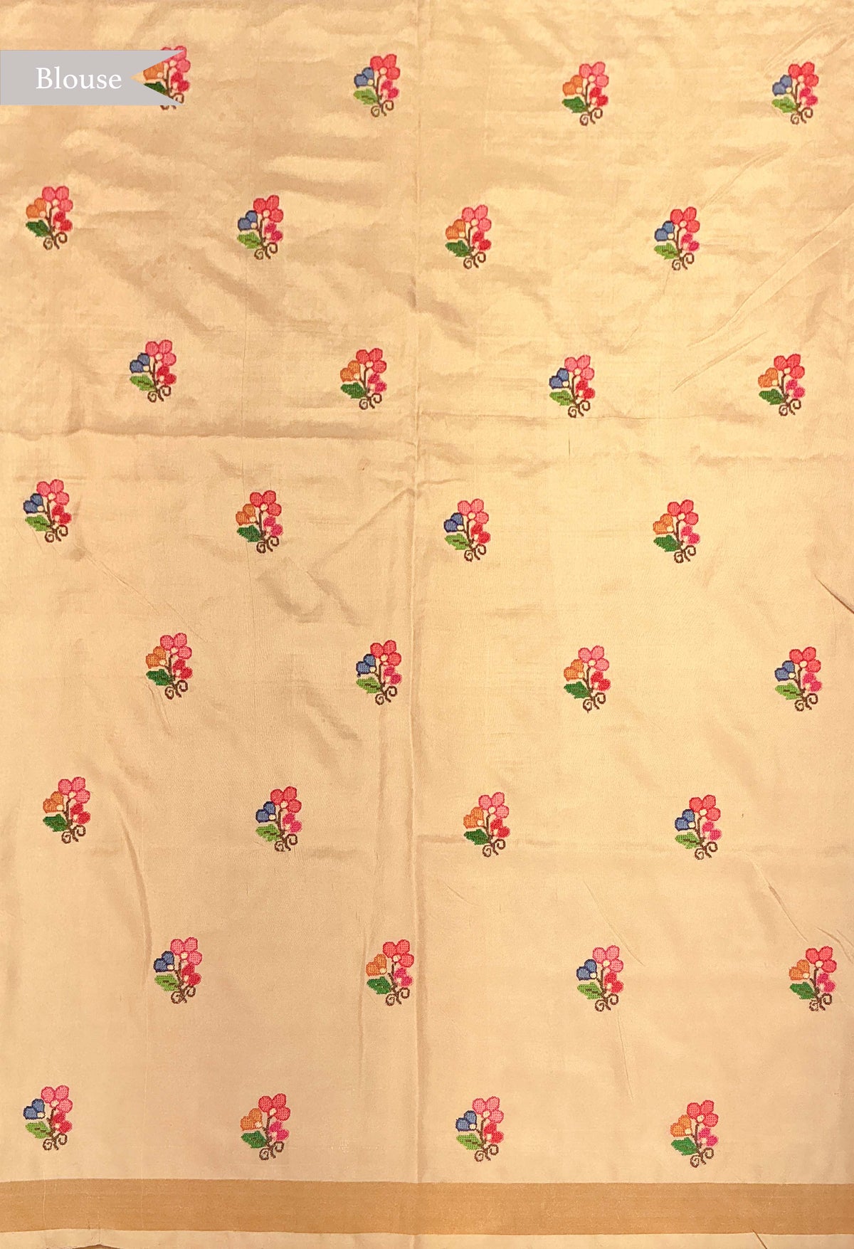 Sage Green Twill Silk Patola Saree - Mokshaa
