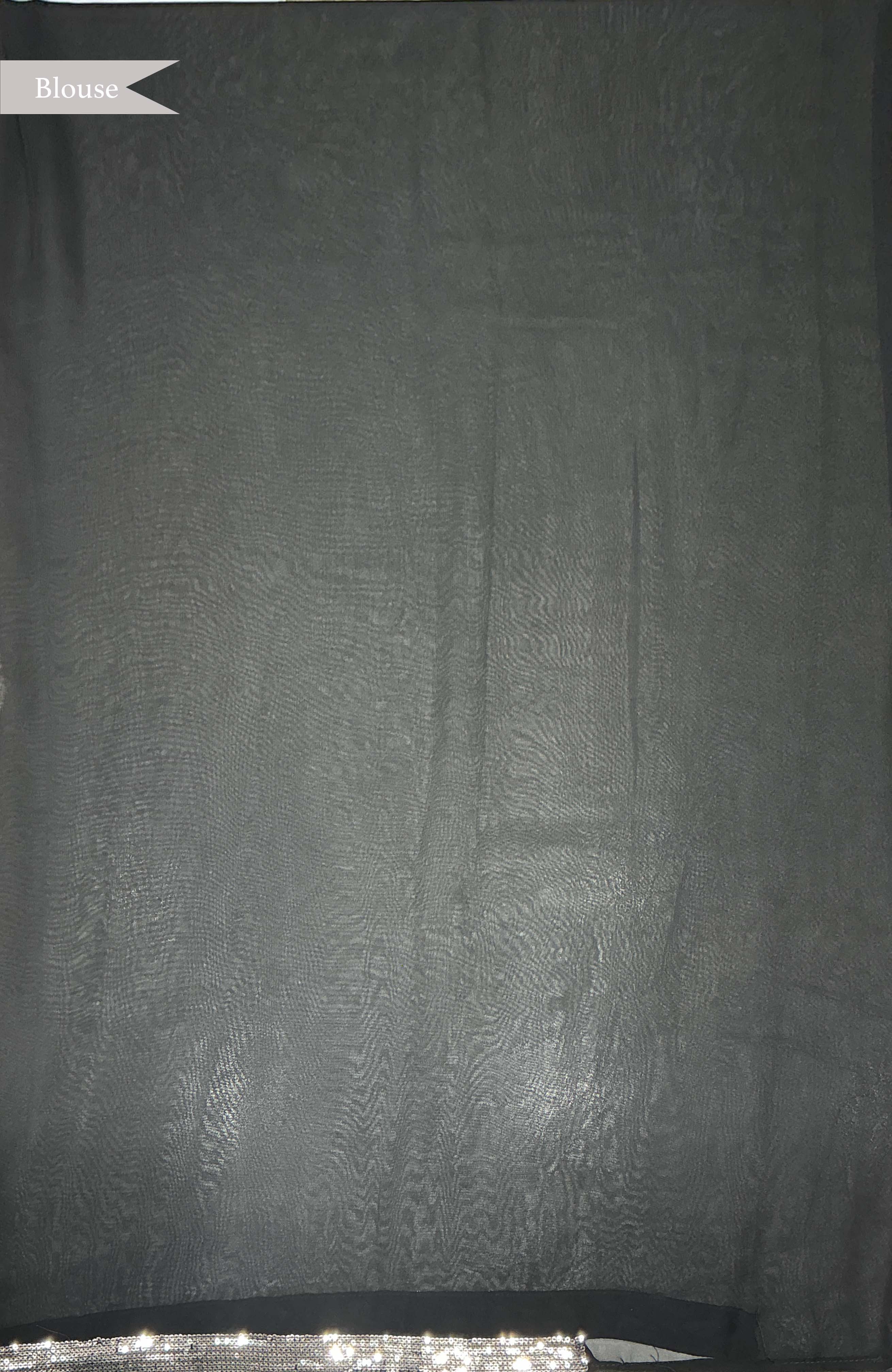 Black Georgette Saree