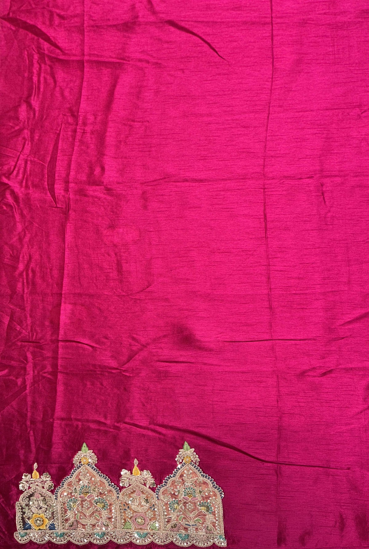 Rani Pink Banarasi Silk Saree - Mokshaa