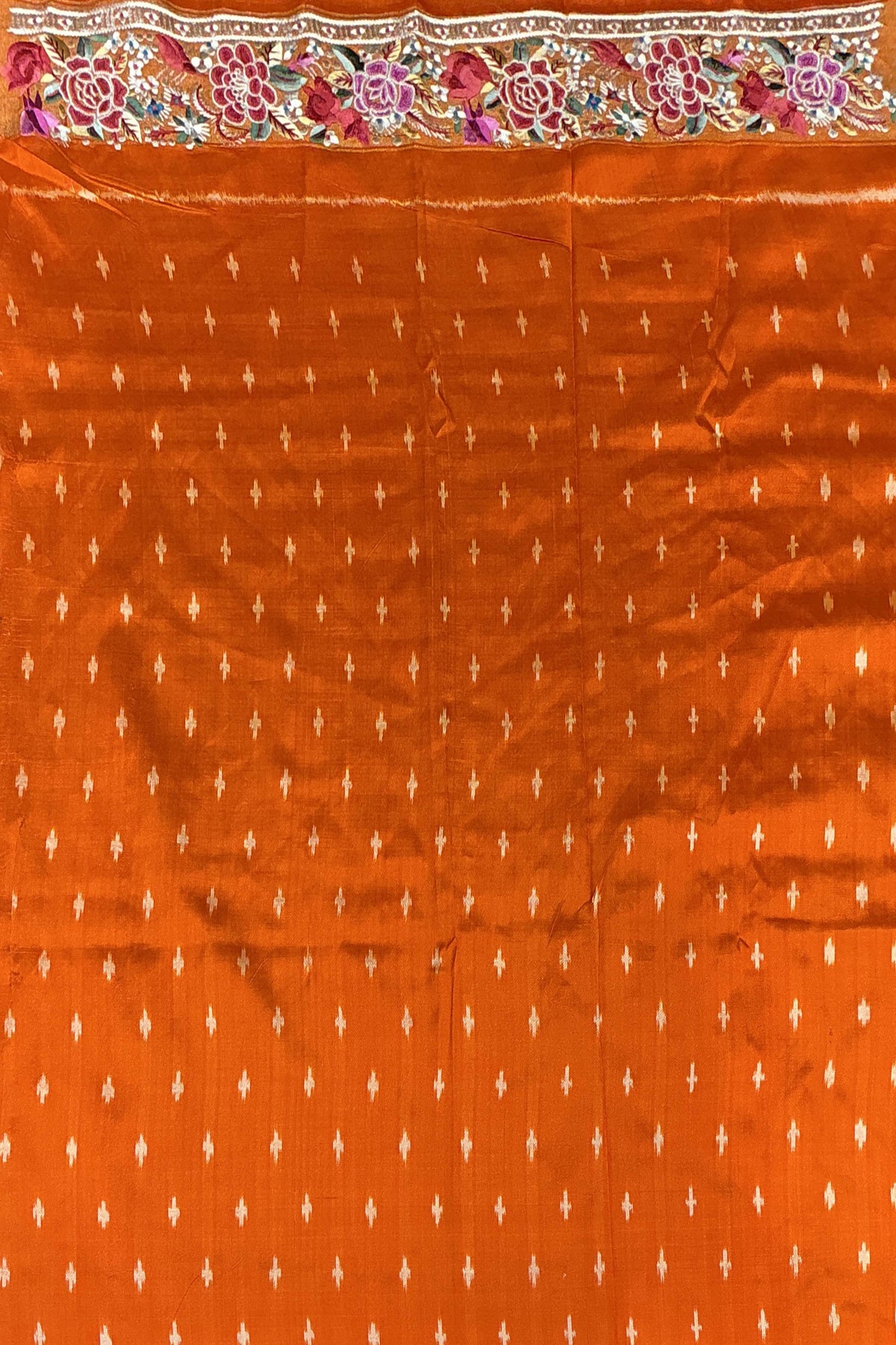 Orange Patola Silk Saree - Mokshaa
