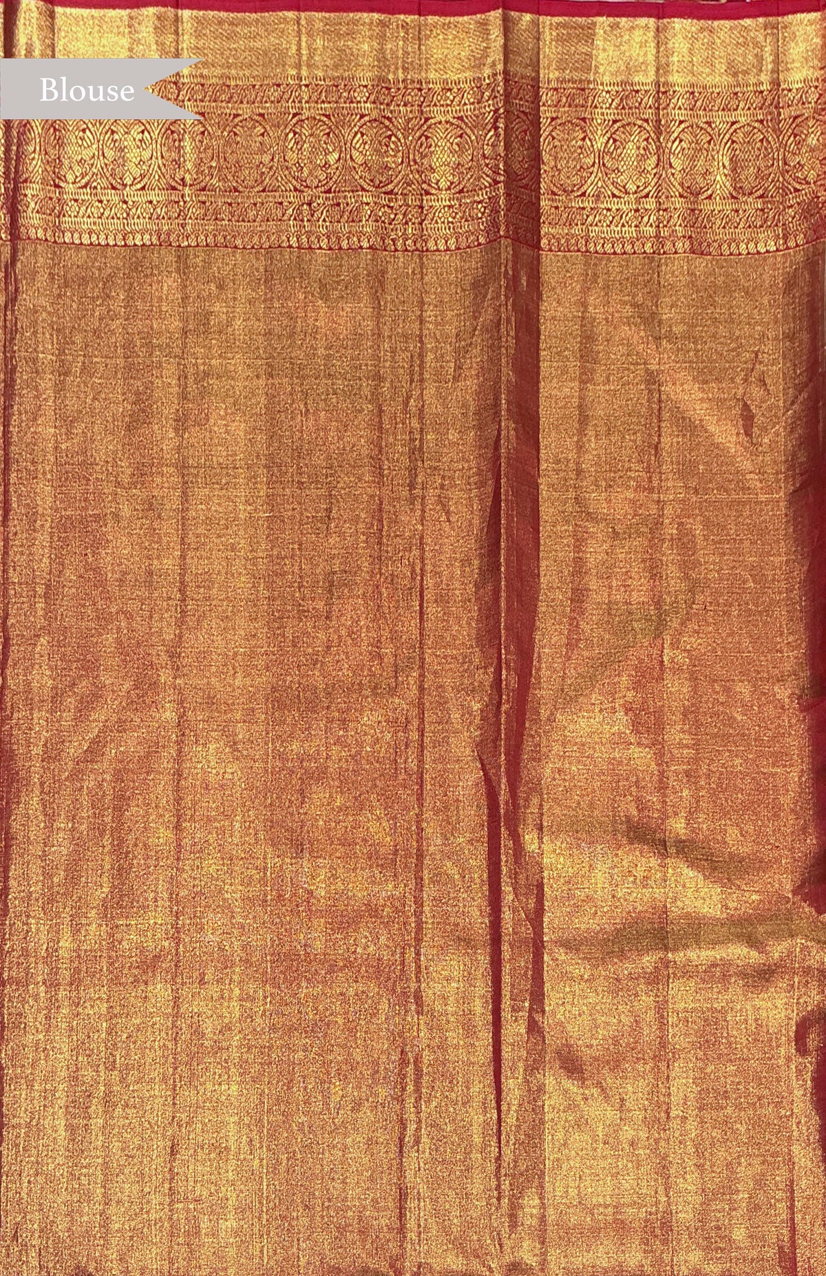 Gold Kanchivaram Tissue Silk Saree - Mokshaa