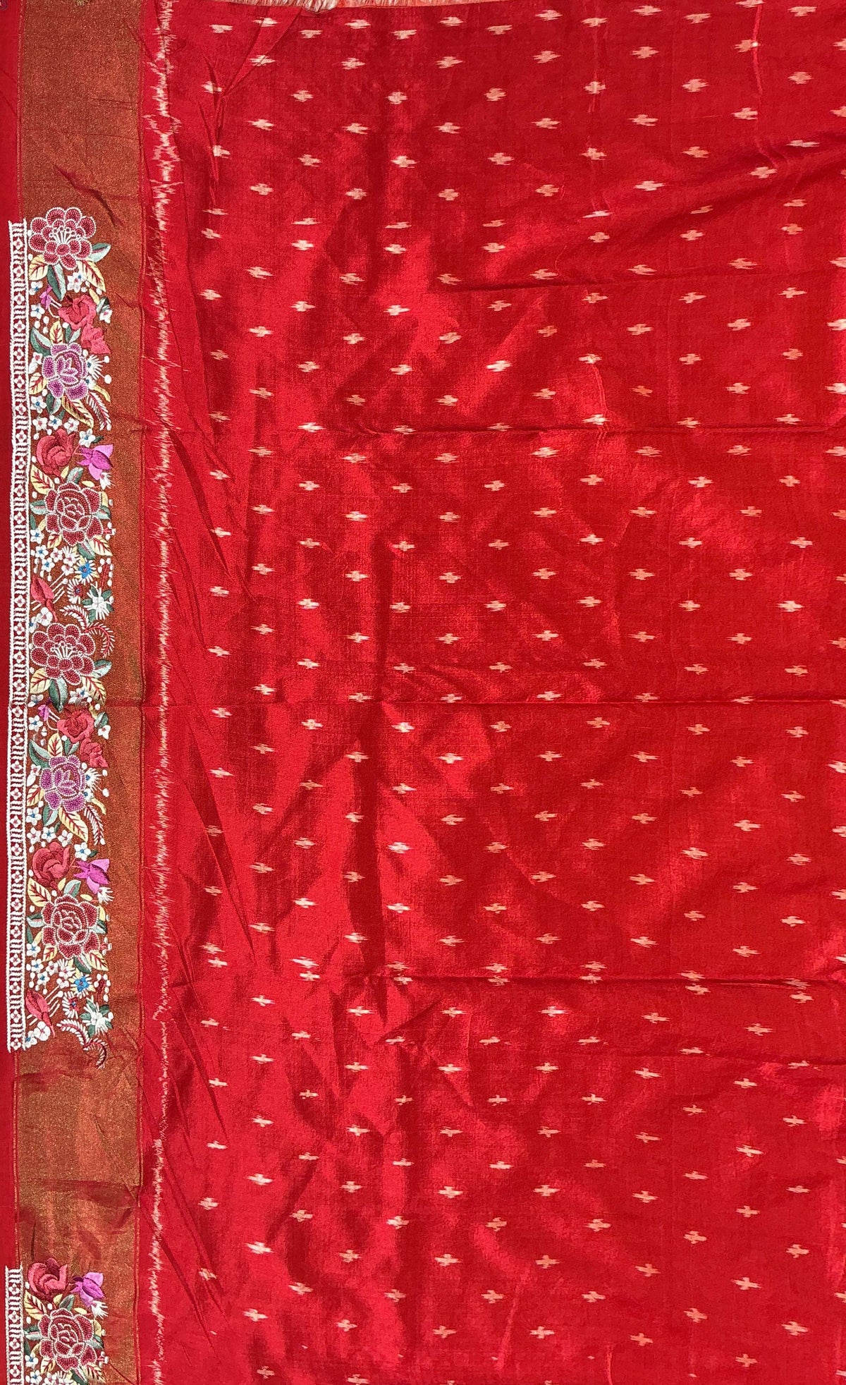 Red Patola Silk Saree - Mokshaa