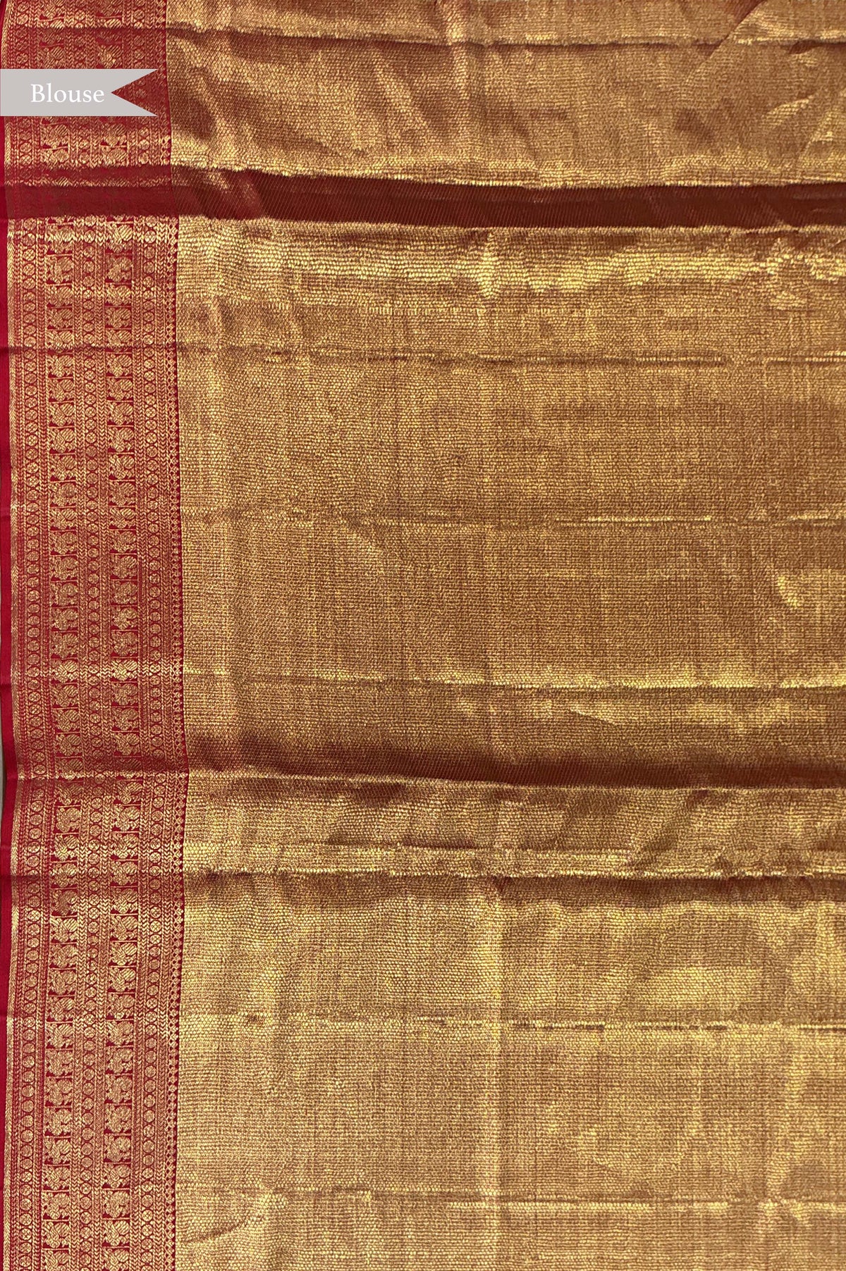 Gold Kanchivaram Tissue Silk Saree - Mokshaa