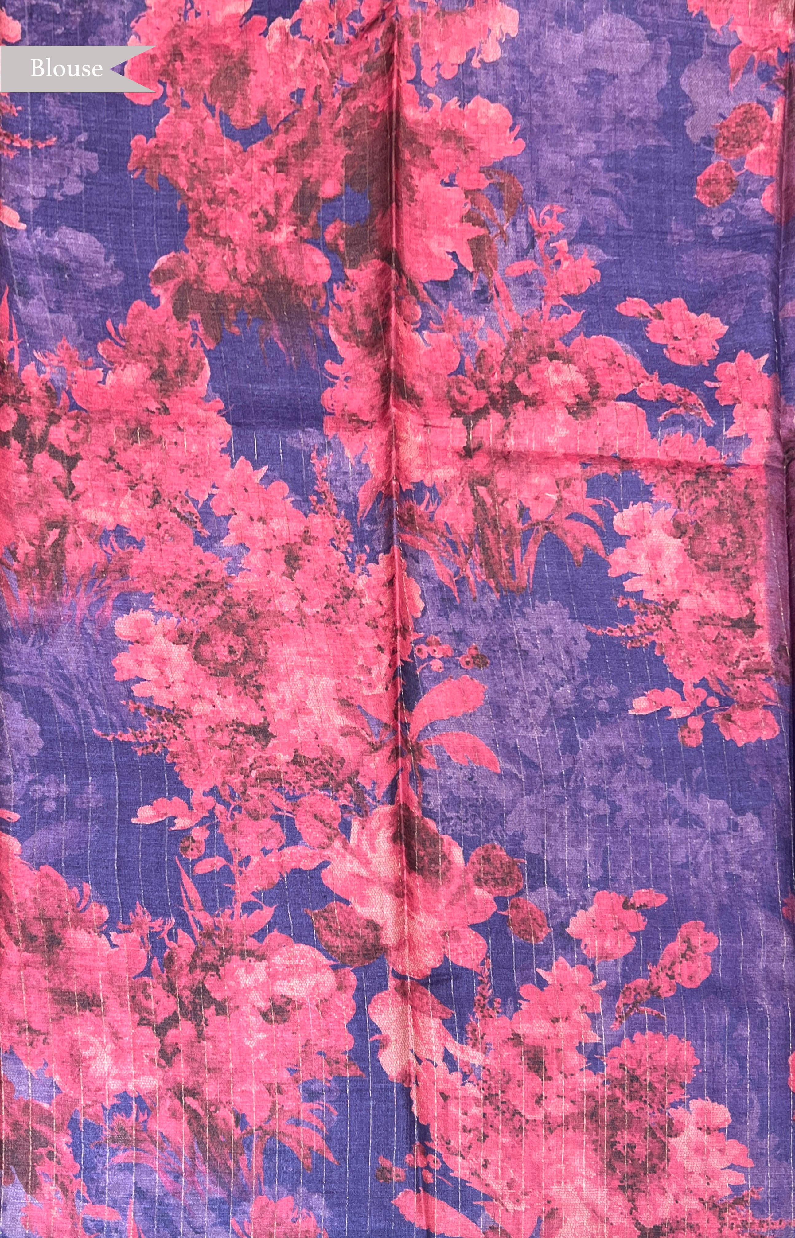 Purple Tussar Silk Saree
