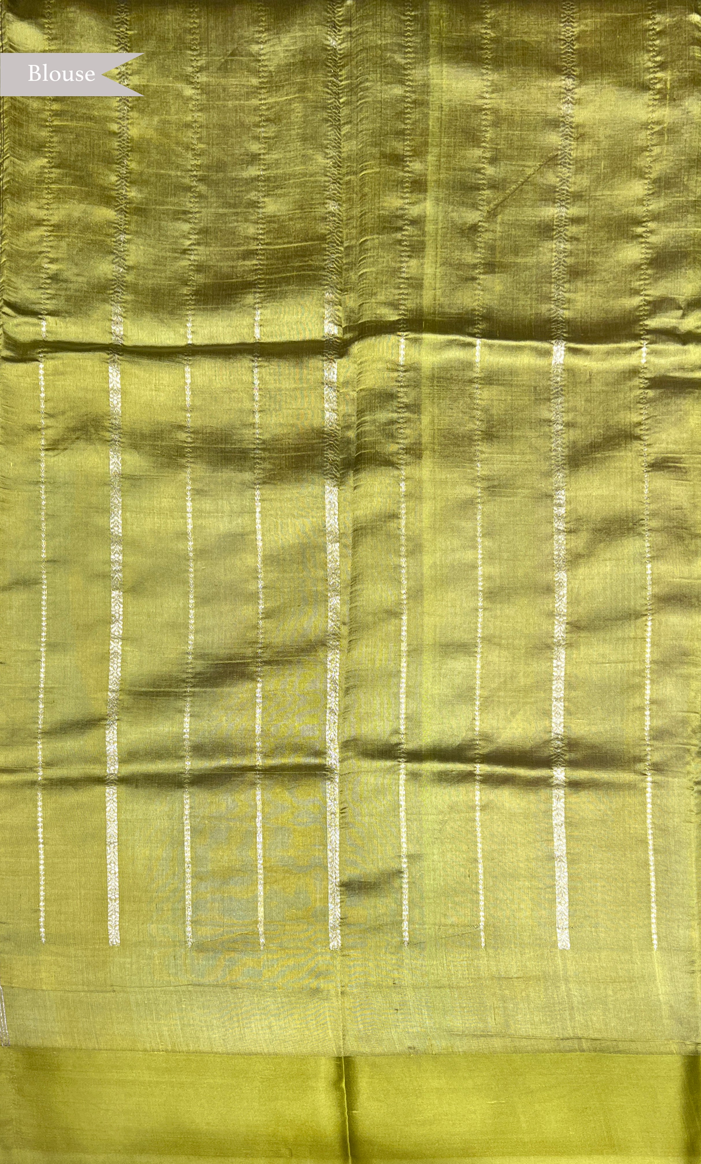 Lavender Banarasi Chanderi Silk Saree with Zari Butti and Contrast Border