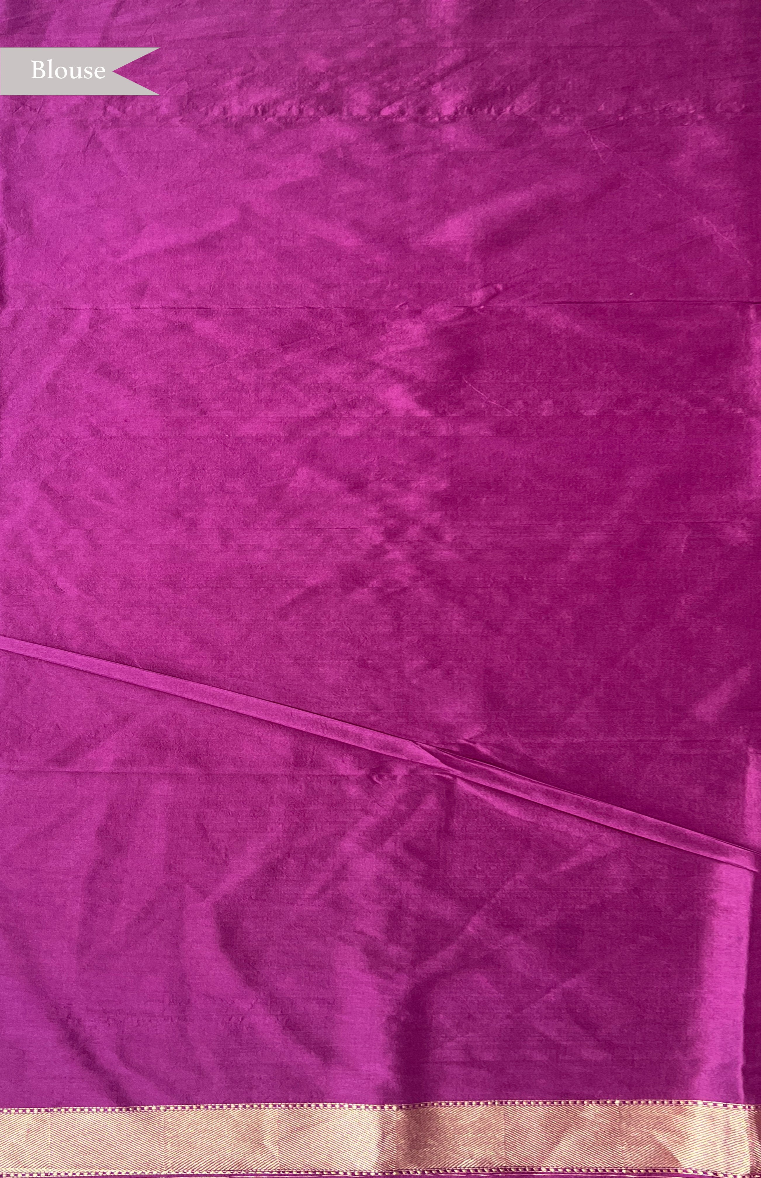 Violet Banarasi Silk Saree with Chakram Motifs & Statement Zari Border