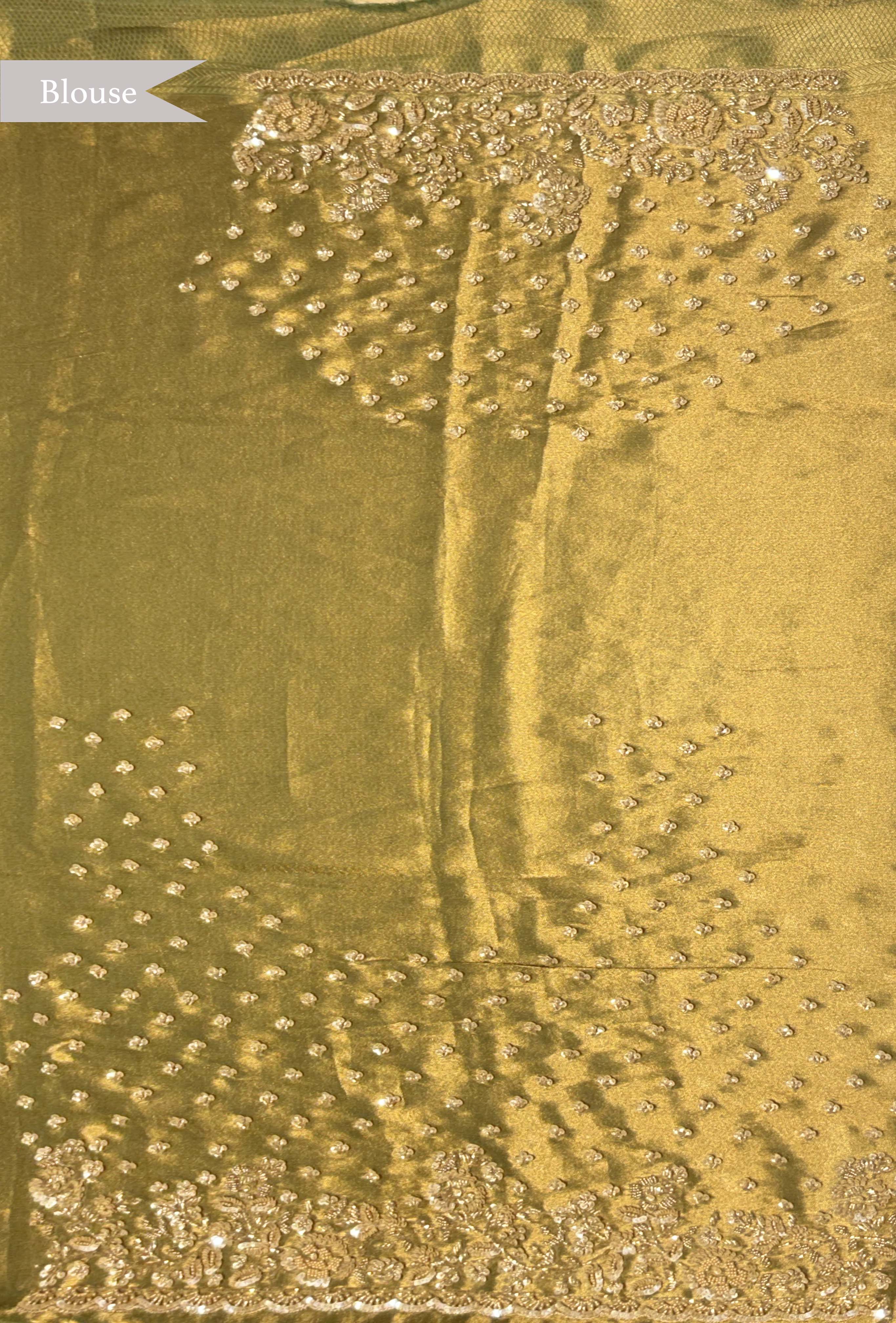 Light Green Embellished Fancy Saree
