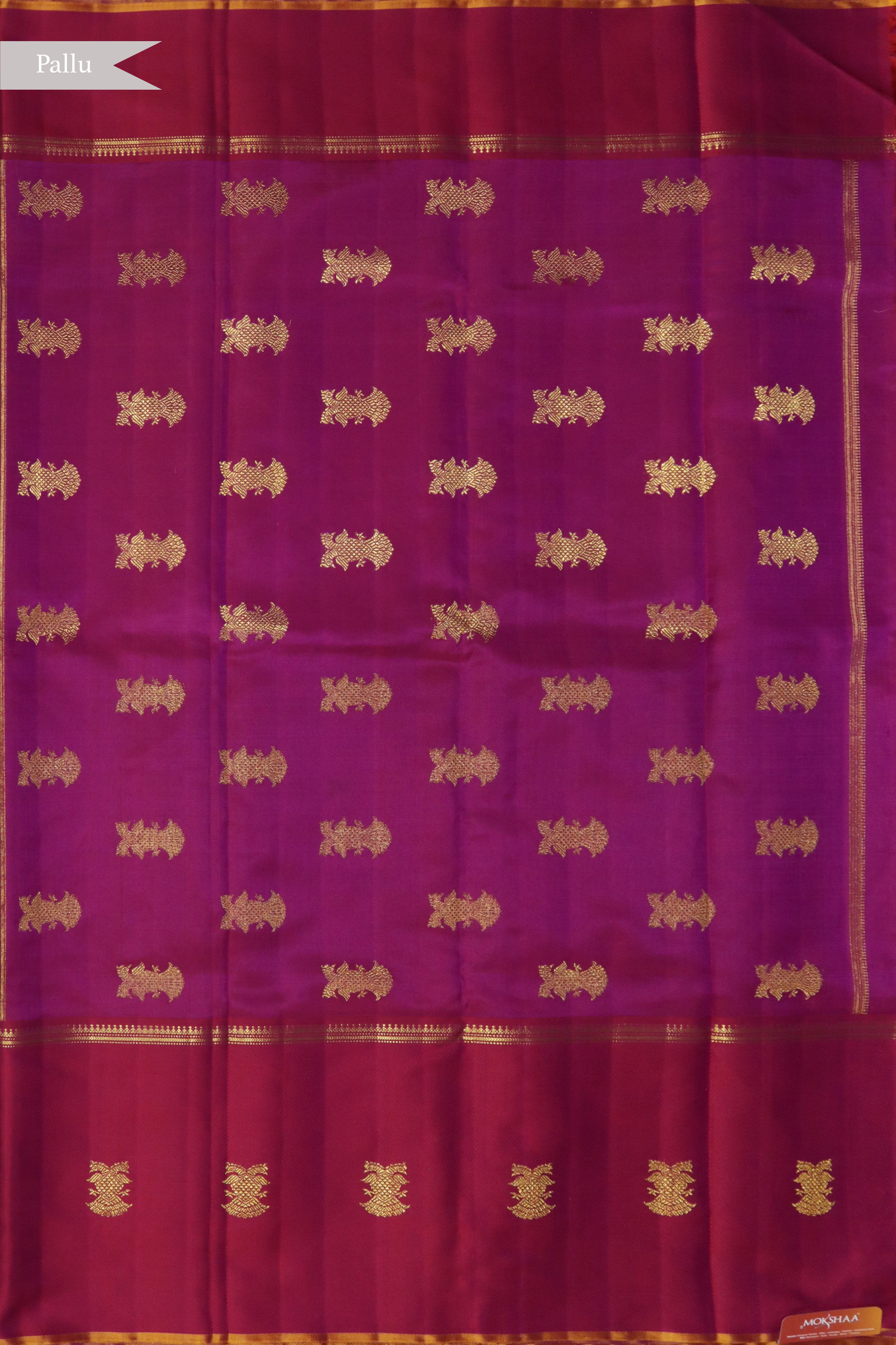 Off White Kanchivaram Silk  Vairaoosi Weaving Pink Border and Zari Motifs