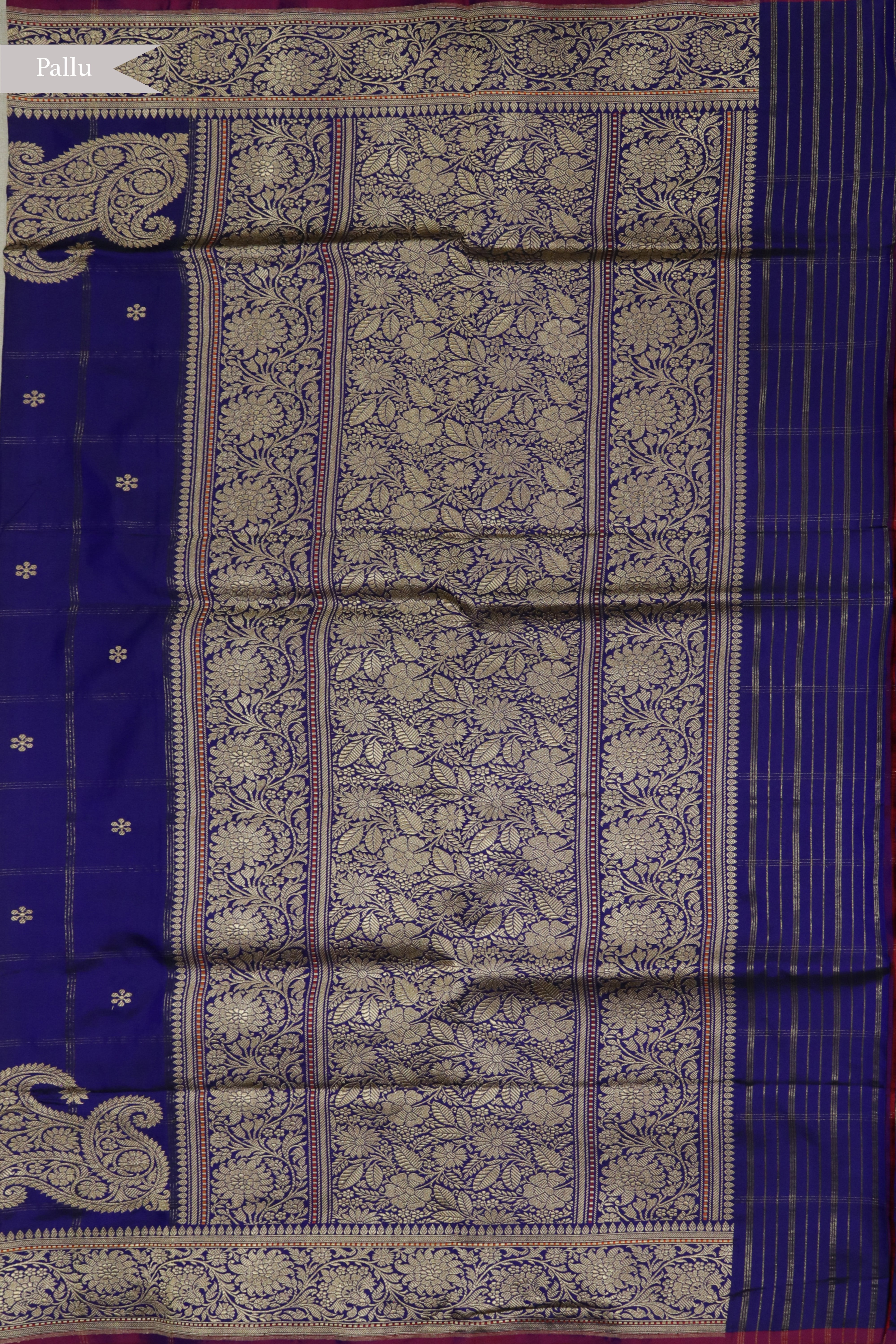 Royal Blue Banarasi Silk Saree