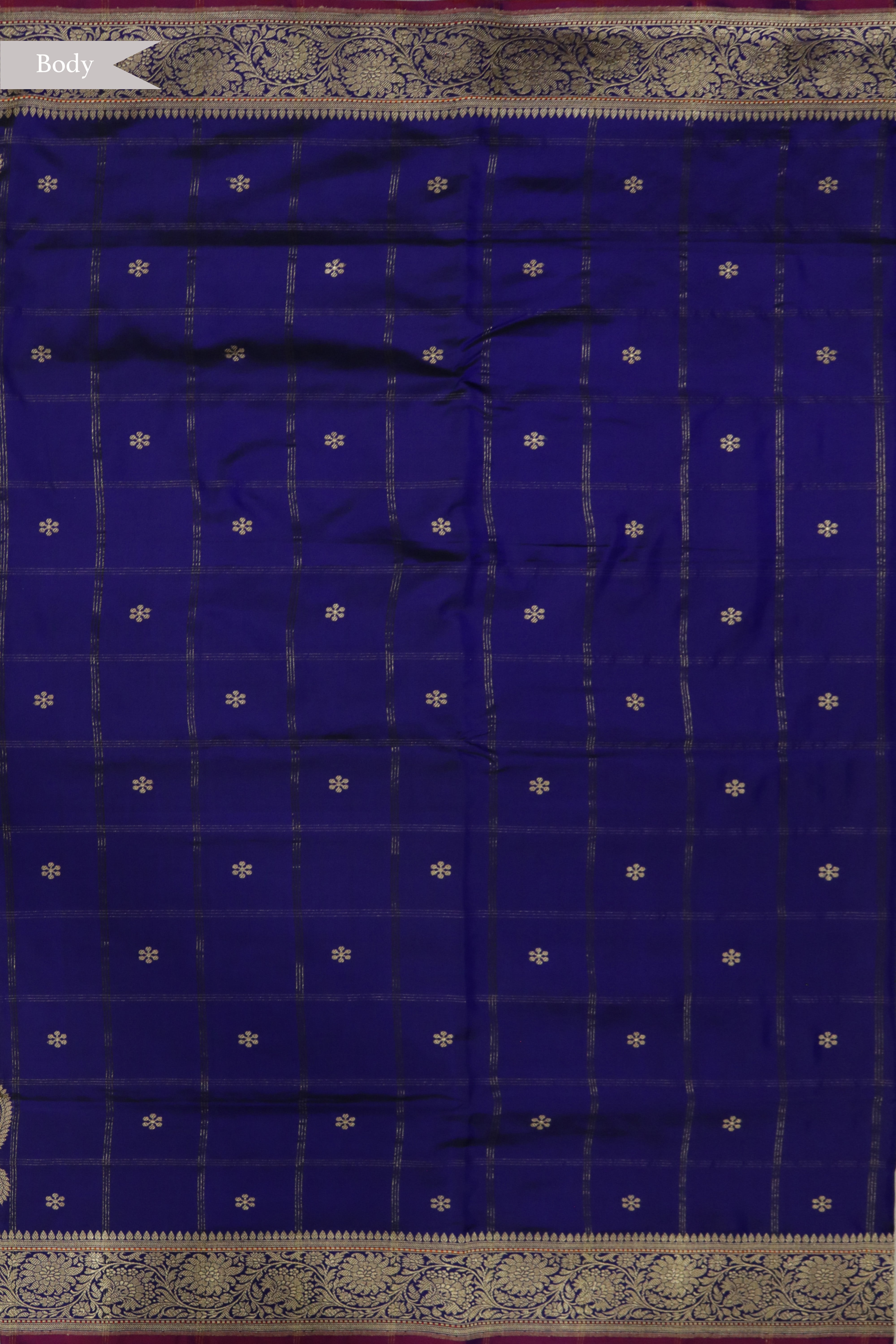 Royal Blue Banarasi Silk Saree