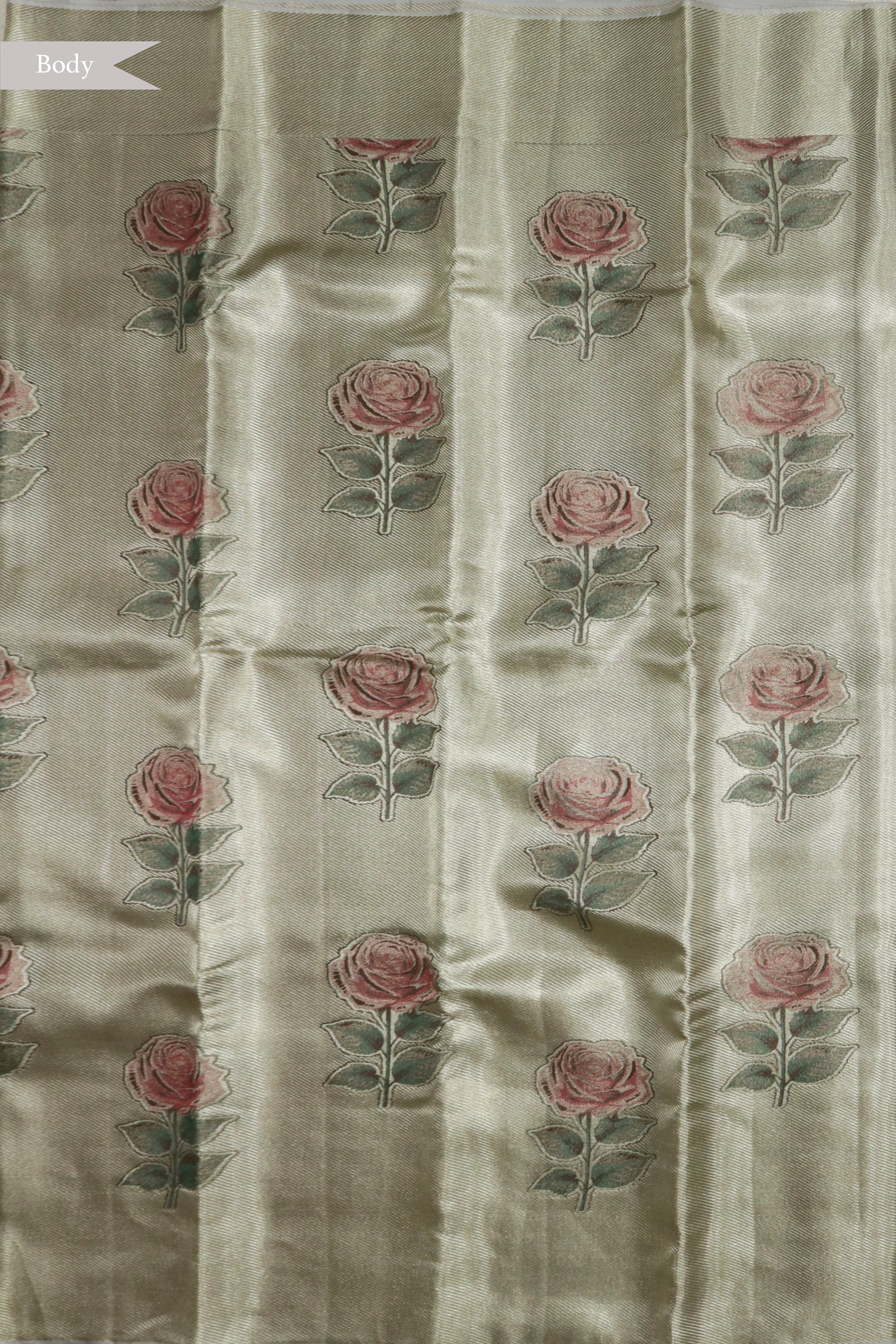 Silver Kanchivaram Tissue  Silk Saree