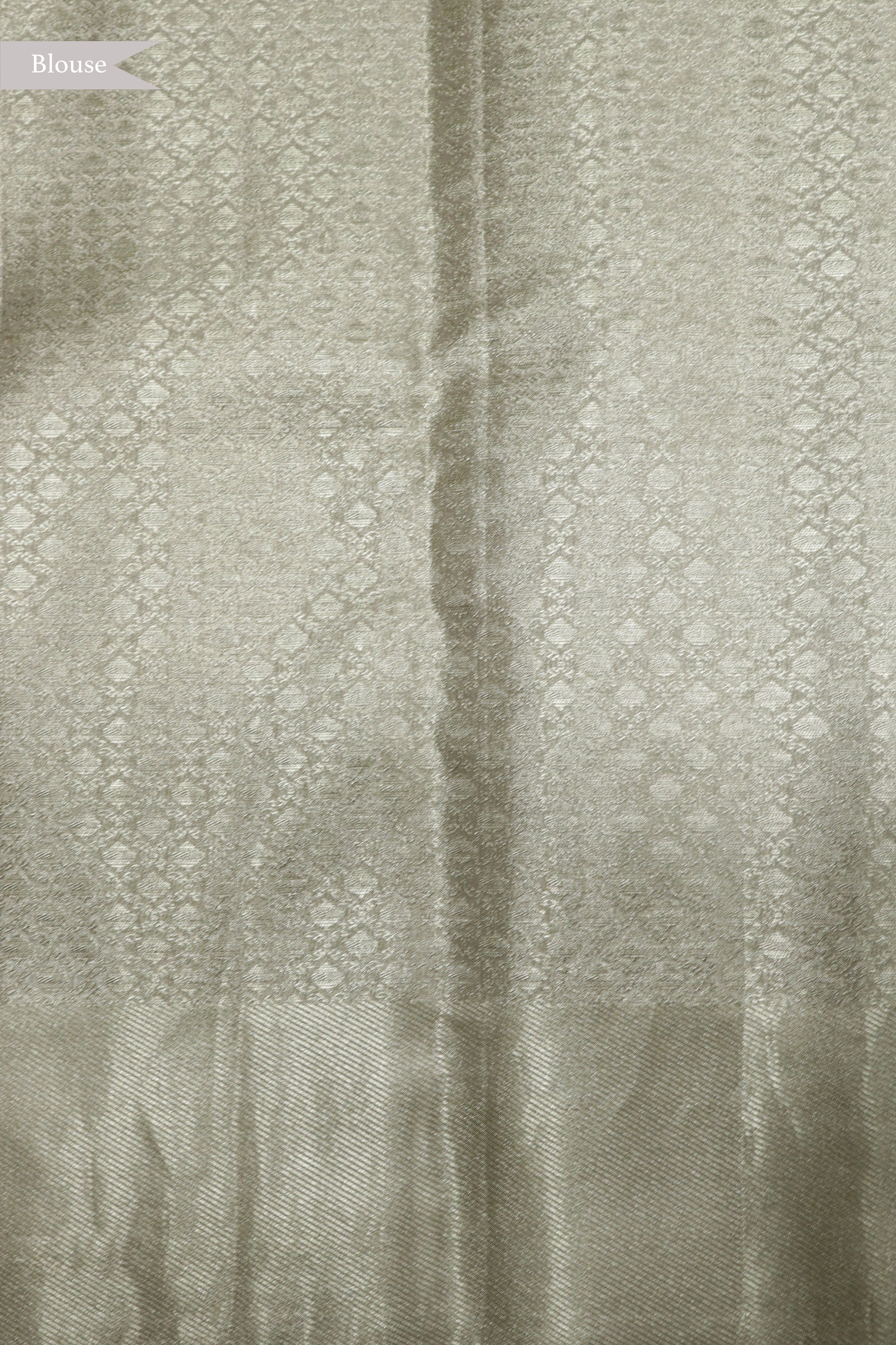Silver Kanchivaram Tissue  Silk Saree