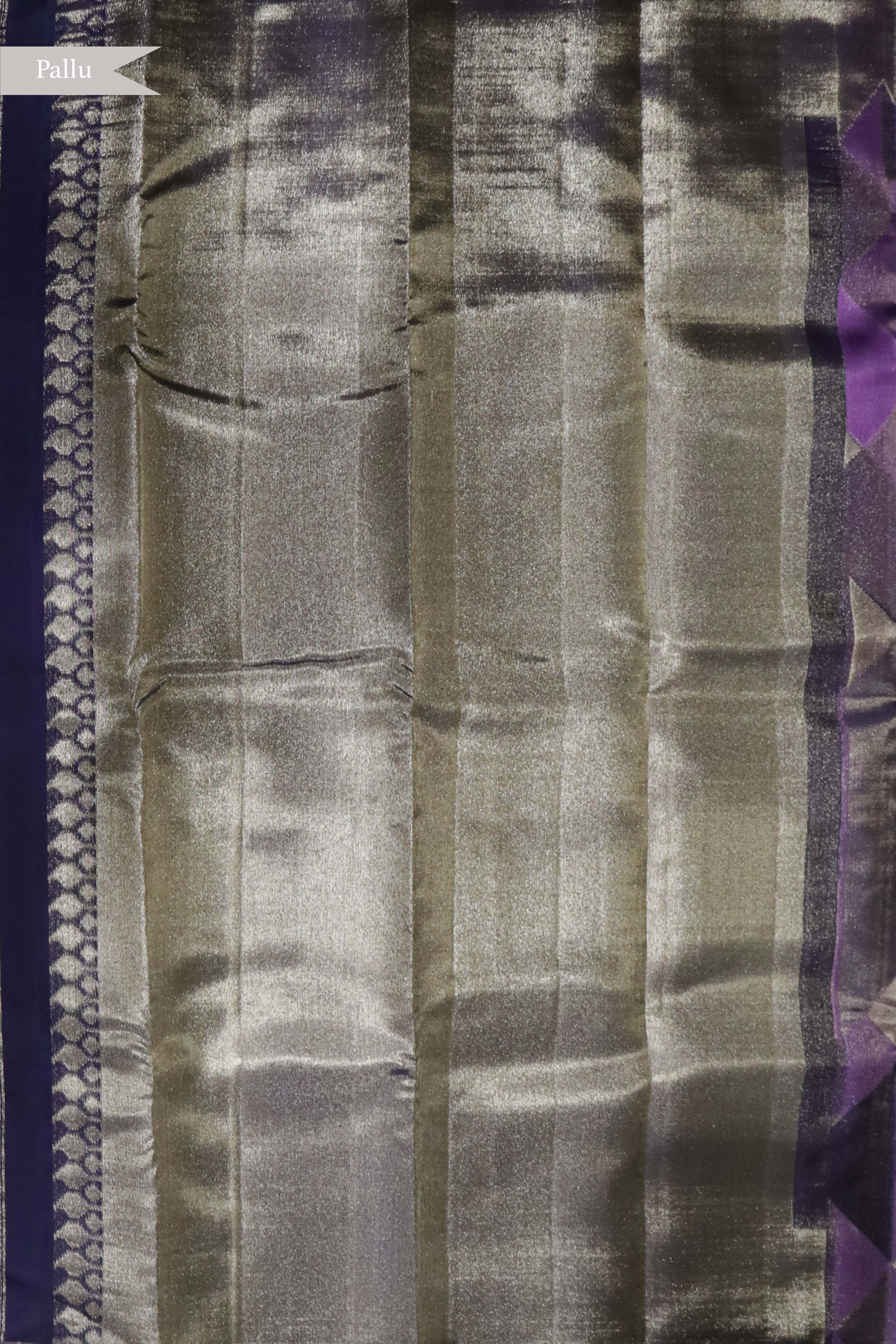 Dark Purple Kanchivaram Silk Saree