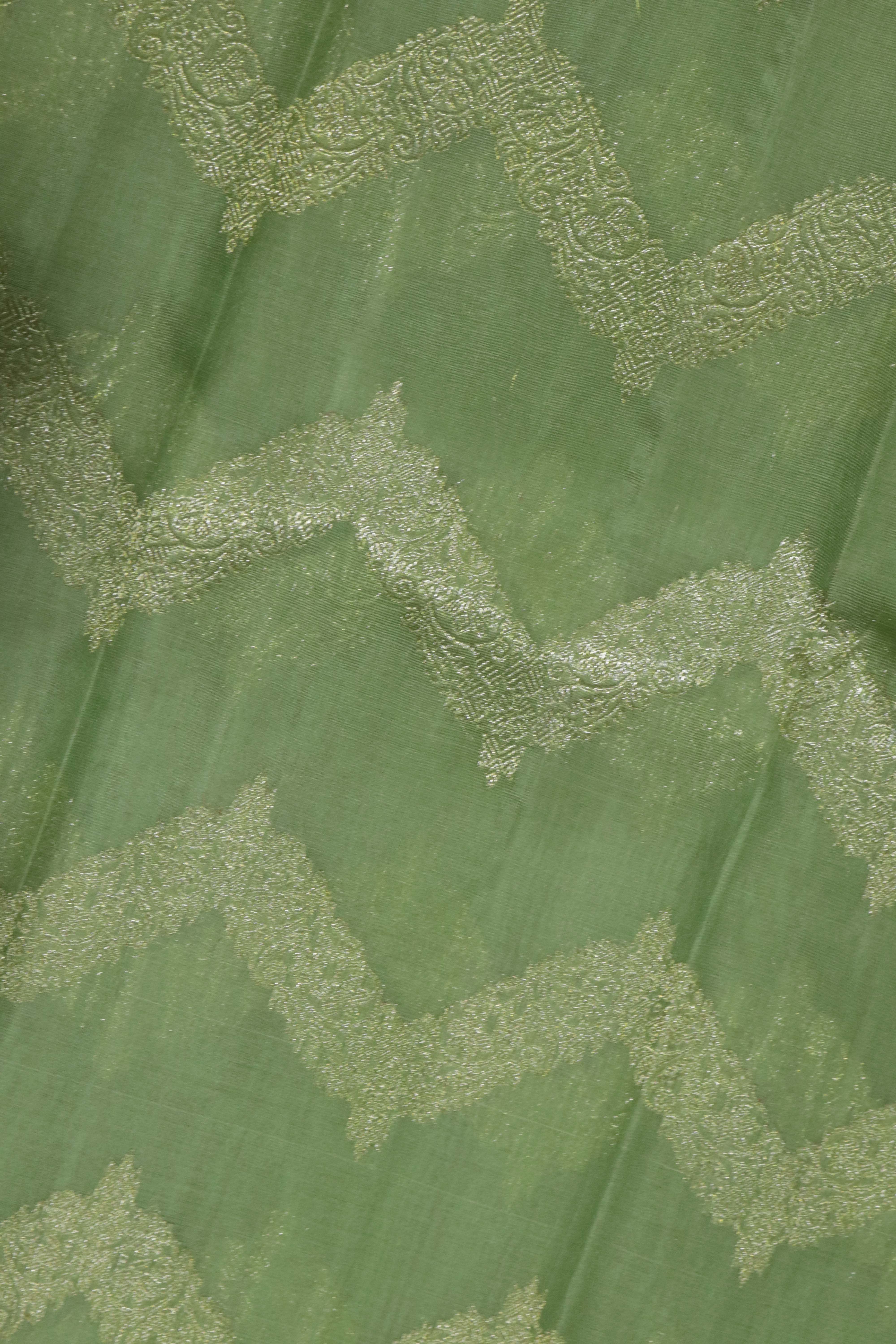 Pista Green Kanchivaram Silk Saree