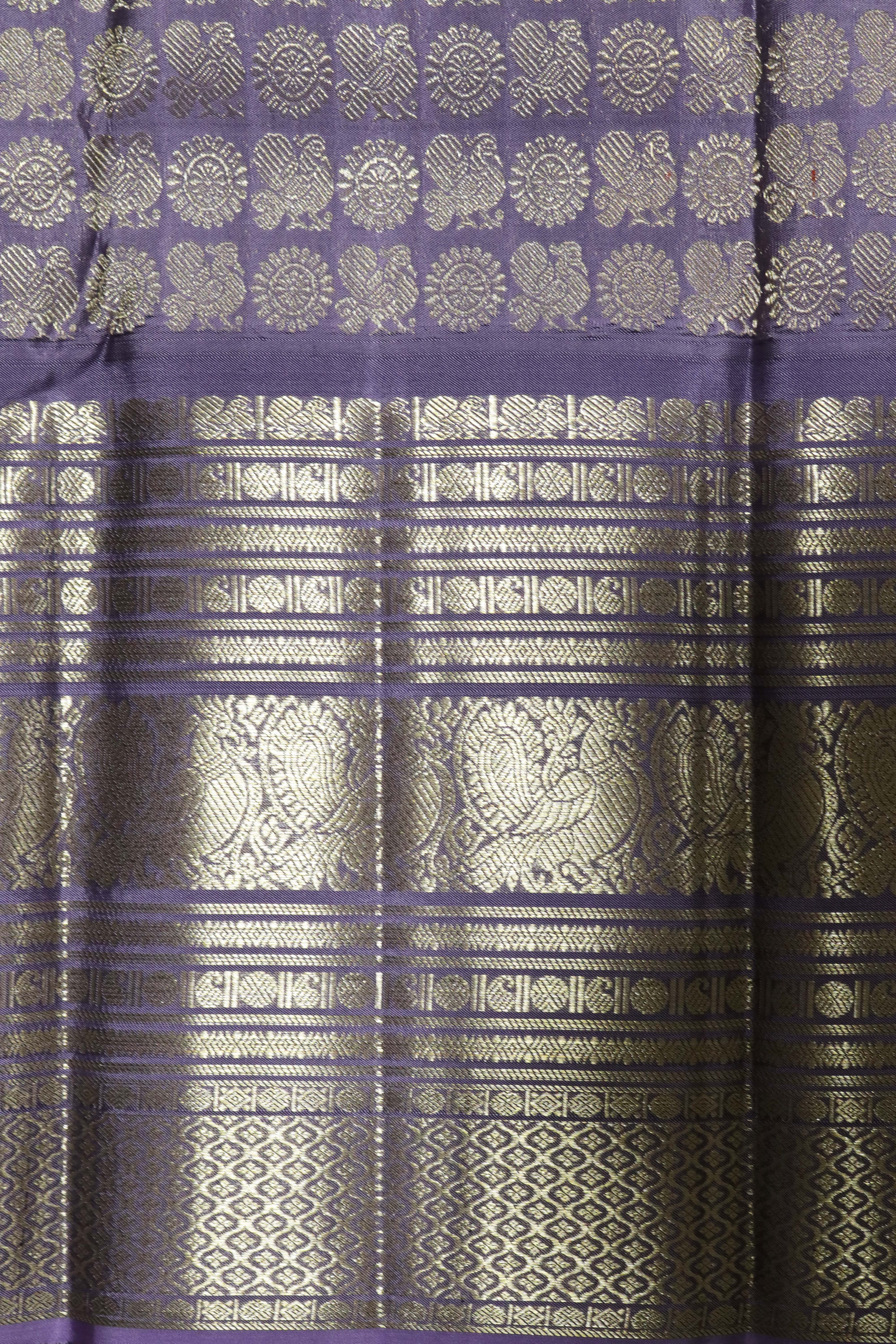 Lavender Kanchivaram Silk Saree