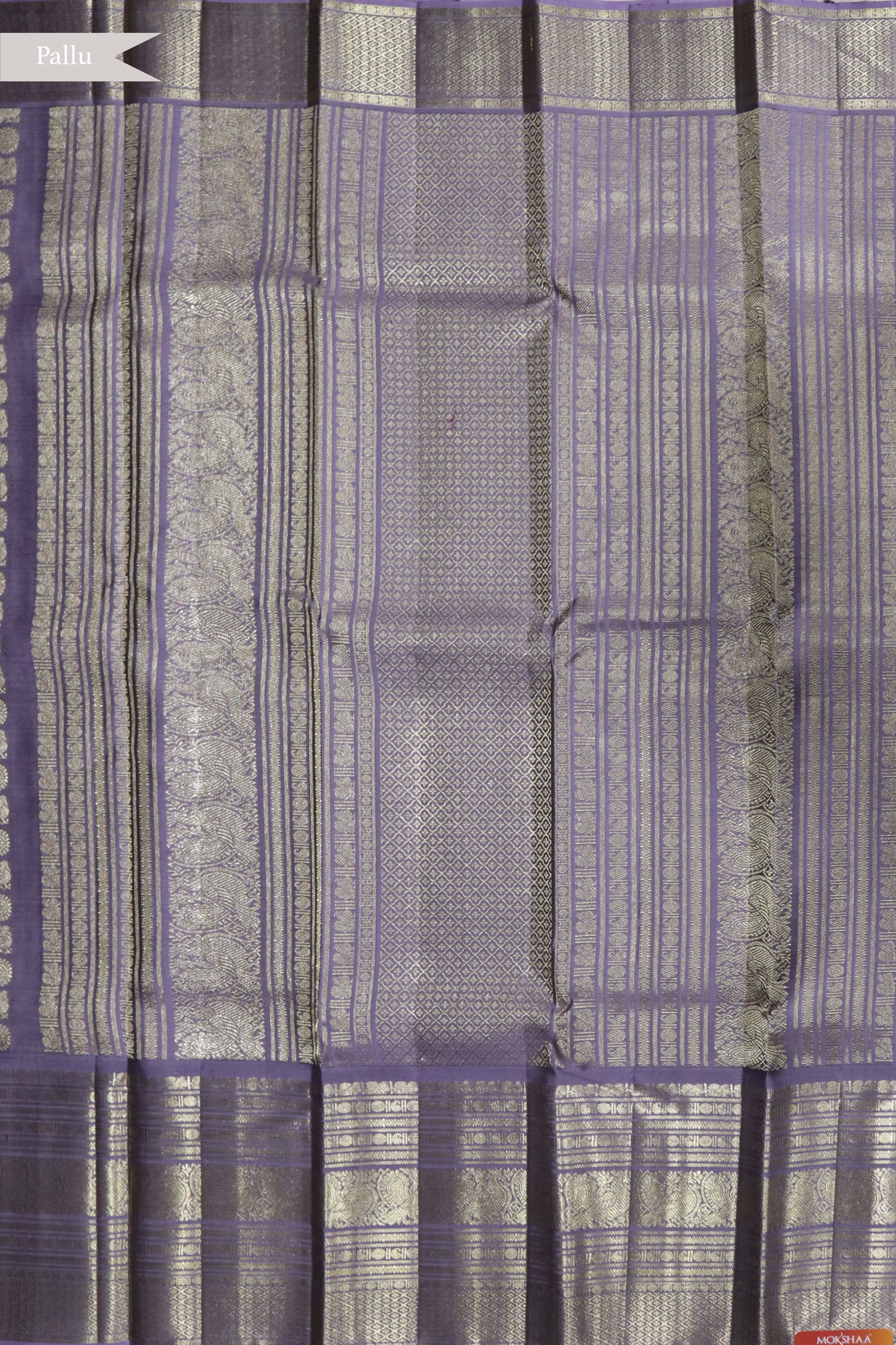 Lavender Kanchivaram Silk Saree