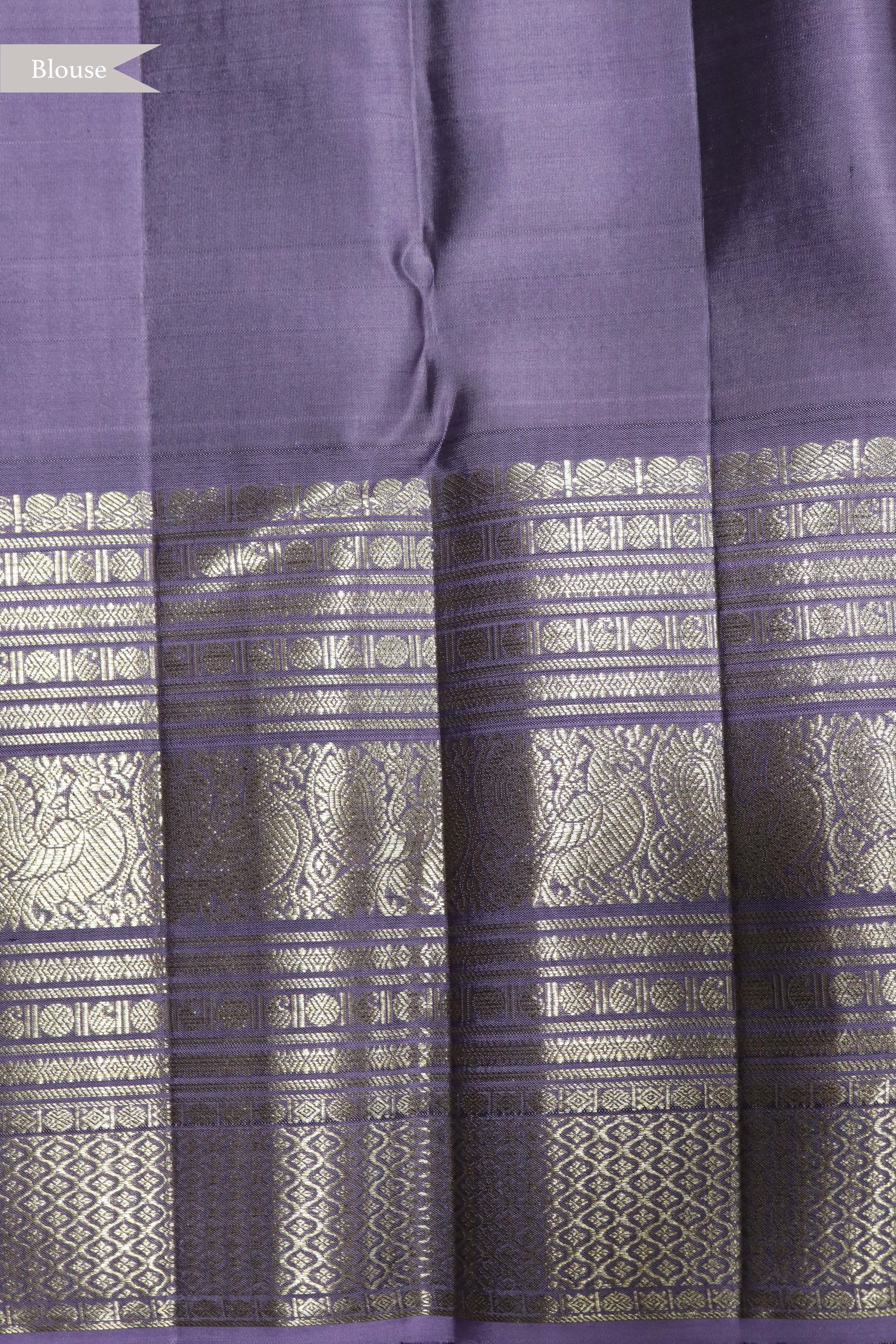 Lavender Kanchivaram Silk Saree