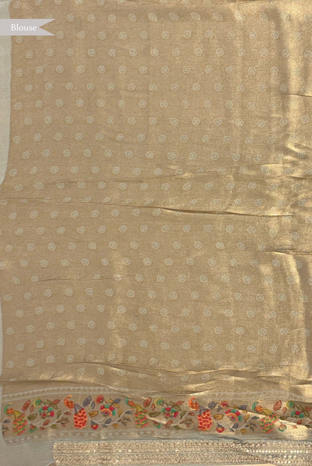 Light Green Tissue Georgette Printed Saree - Mokshaa