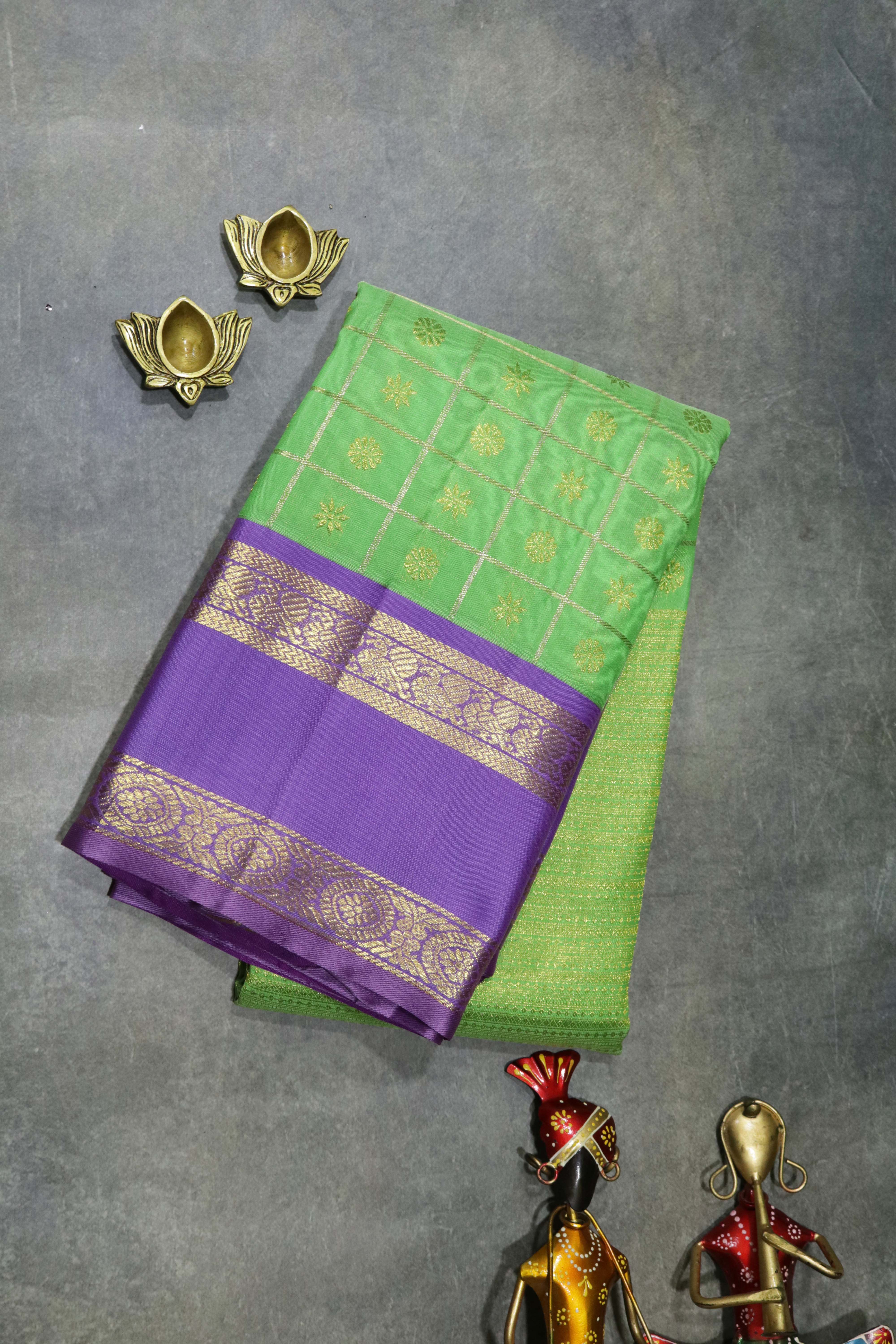 Pastel Green Kanchivaram Silk Saree
