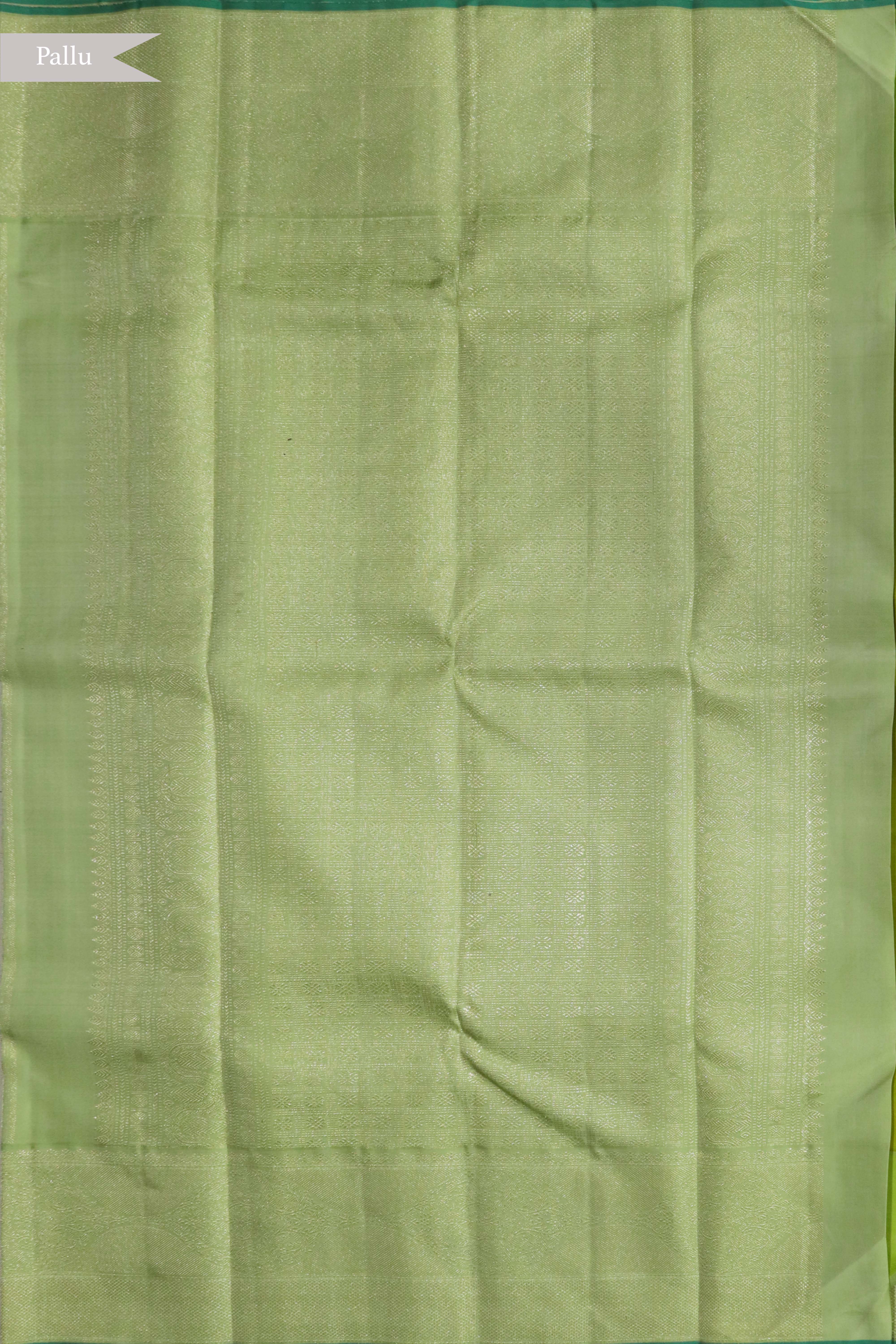 Pear Green Kanchivaram Silk Saree