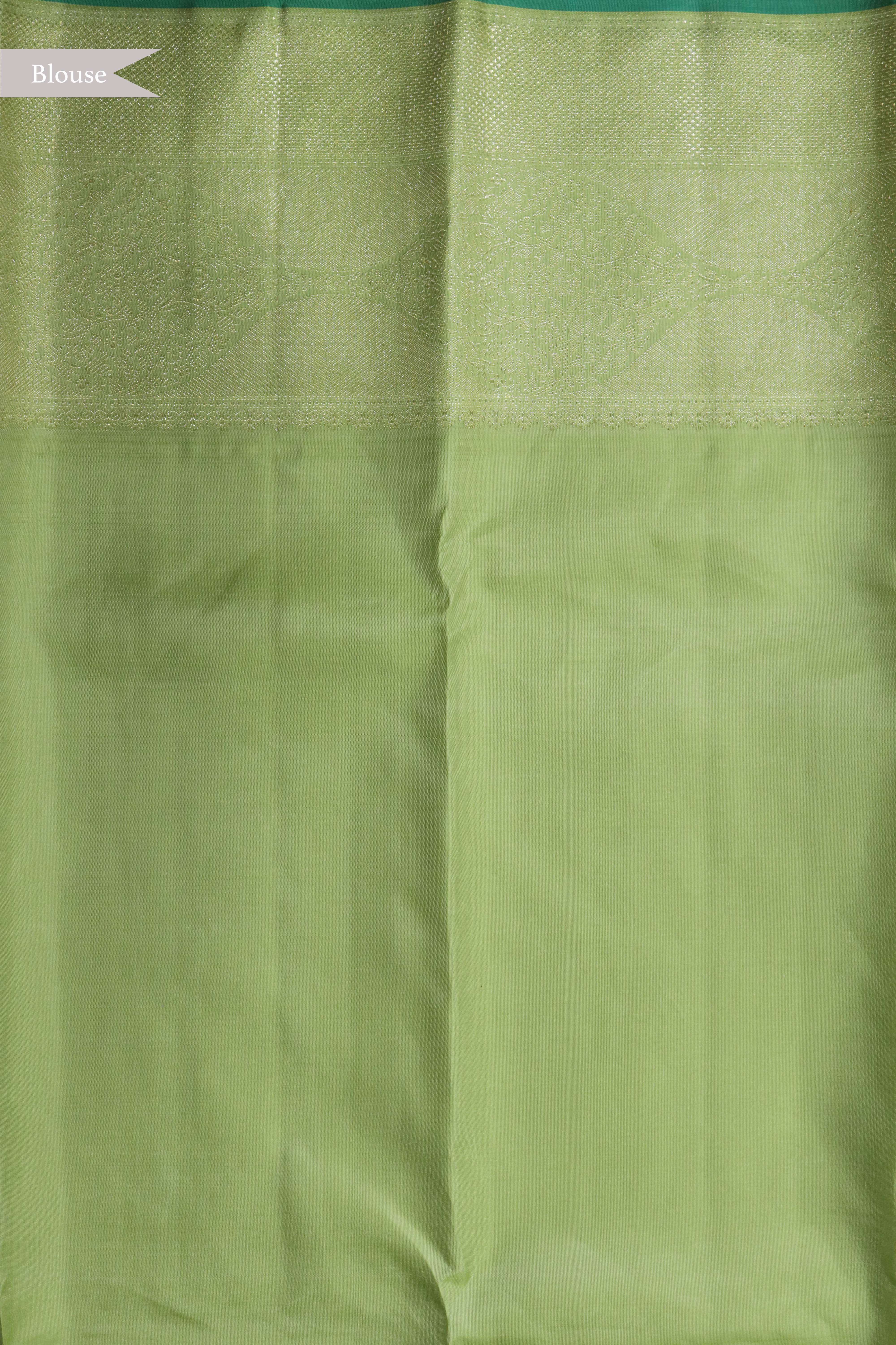 Pear Green Kanchivaram Silk Saree