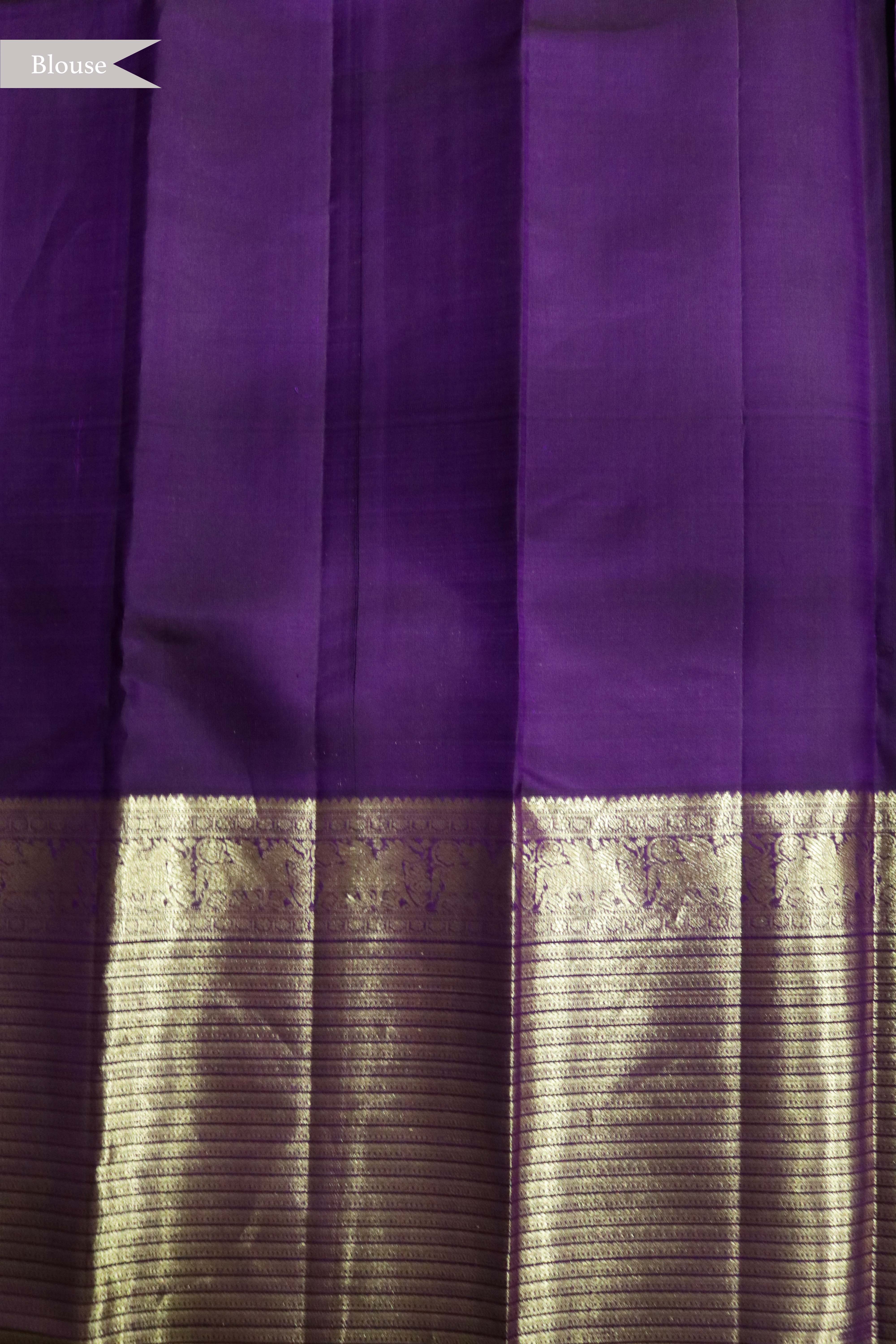 Purple Kanchivaram Silk Saree