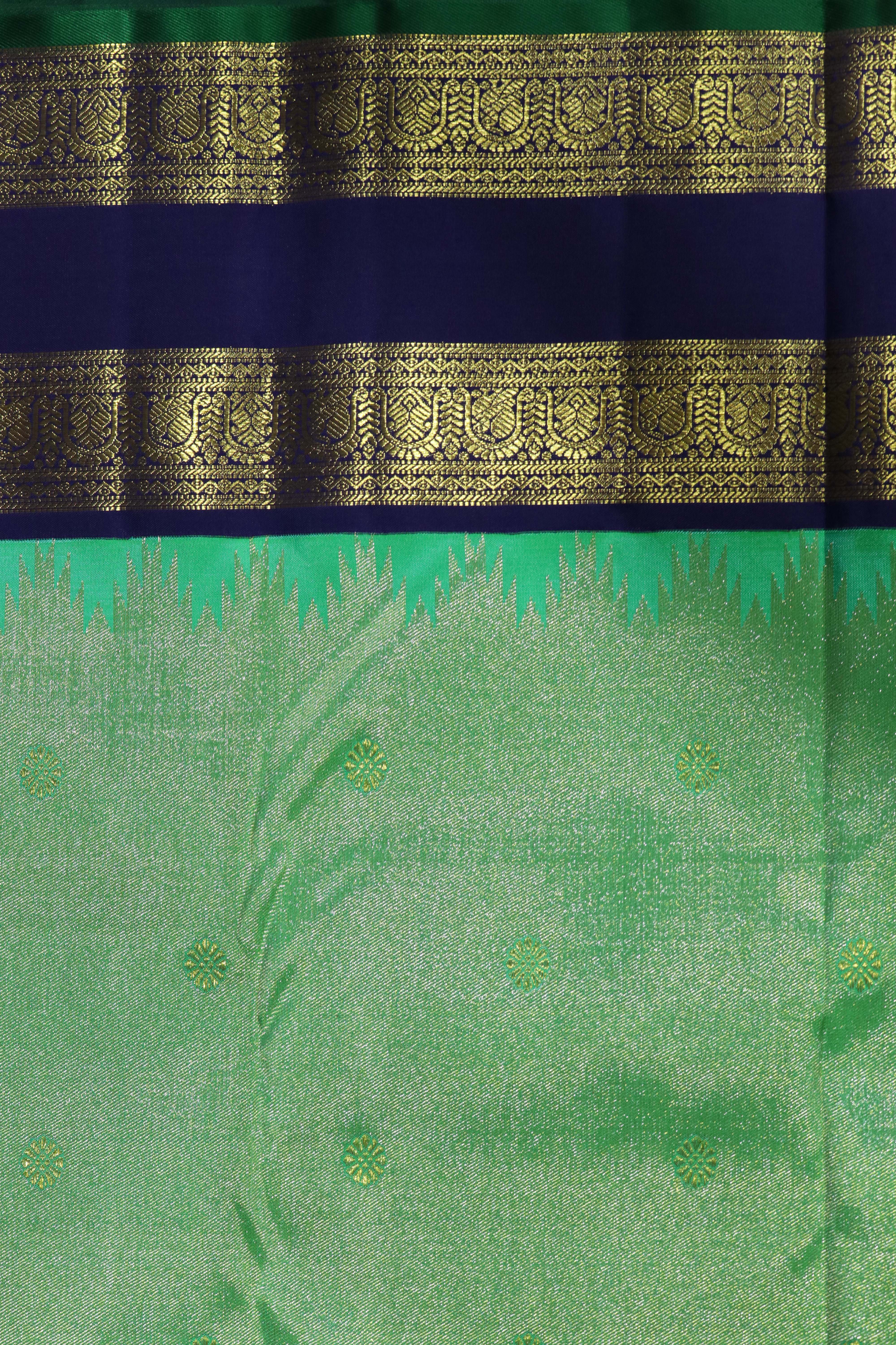 Emerald Green Kanchivaram Silk Saree