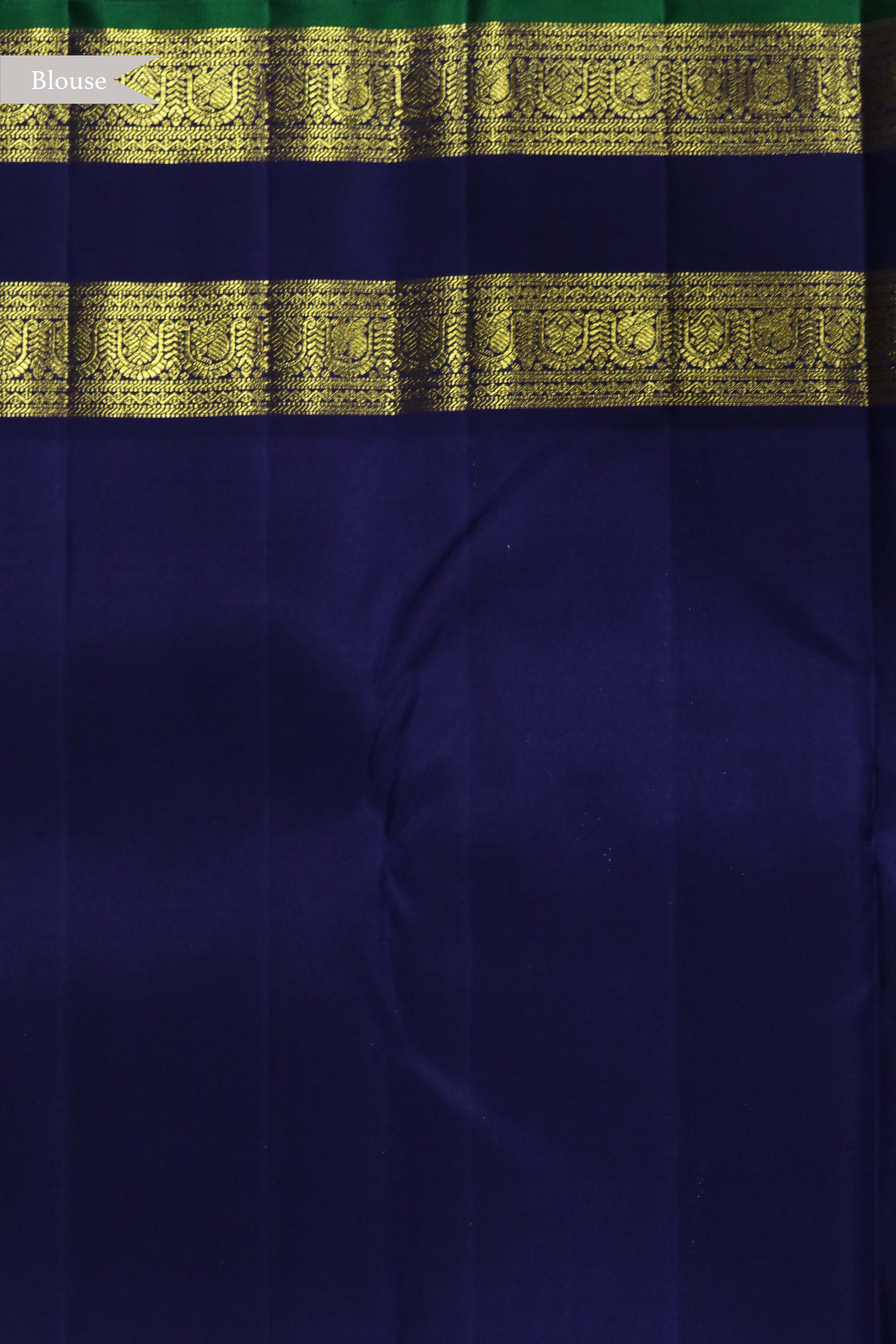 Emerald Green Kanchivaram Silk Saree