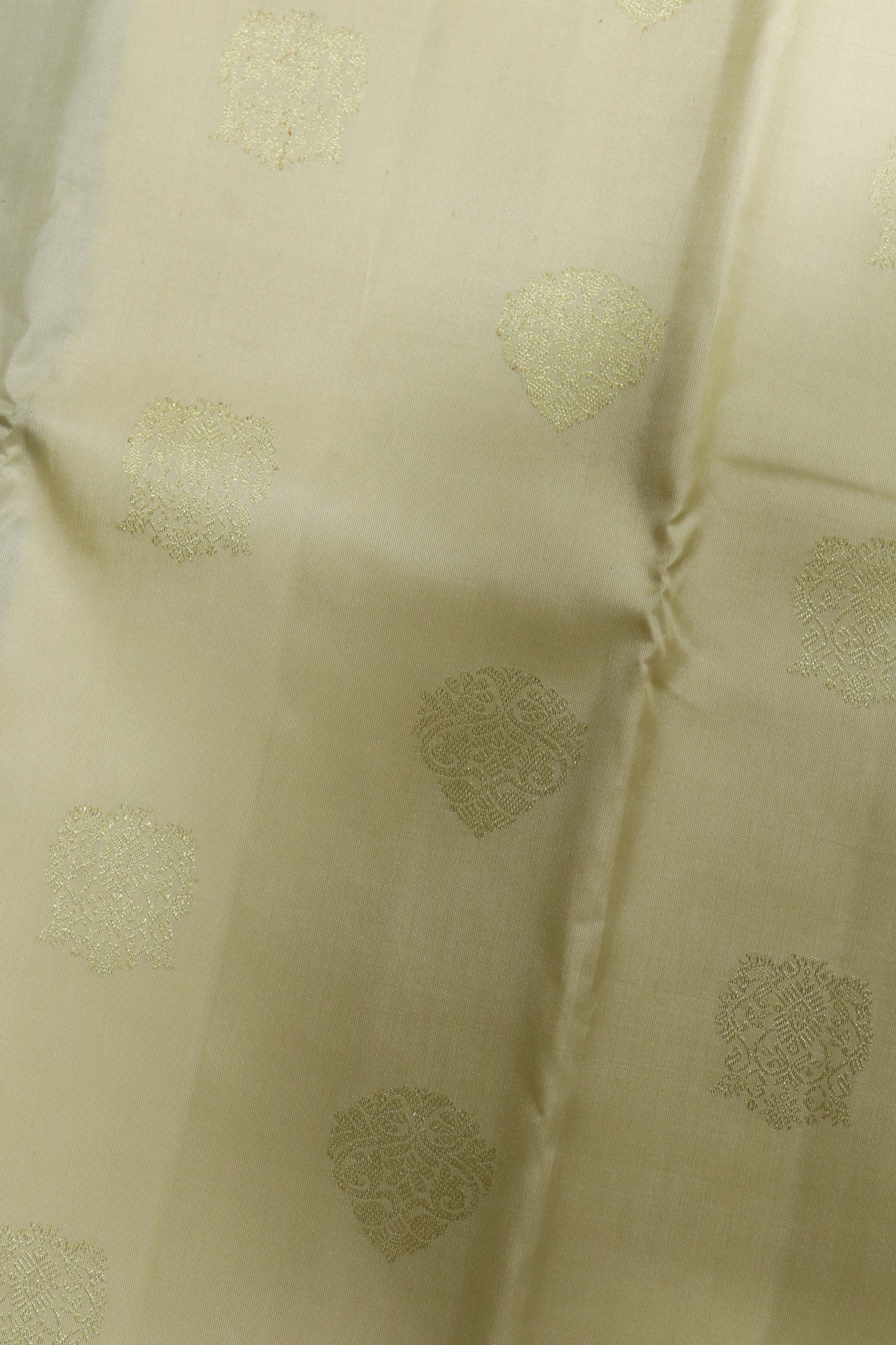 Off White Kanchivaram Silk Saree
