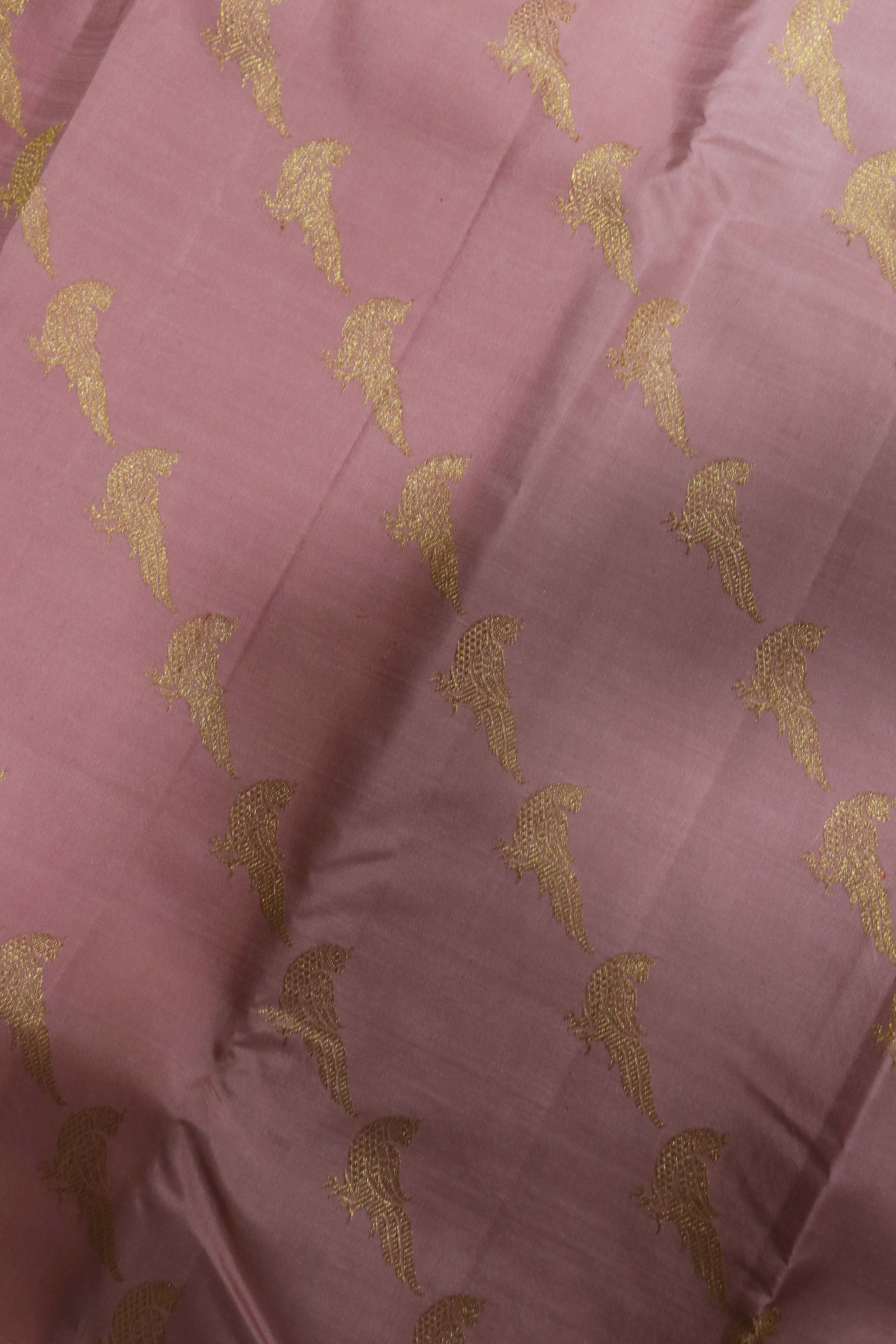 Pastel Pink Kanchivaram Silk Saree