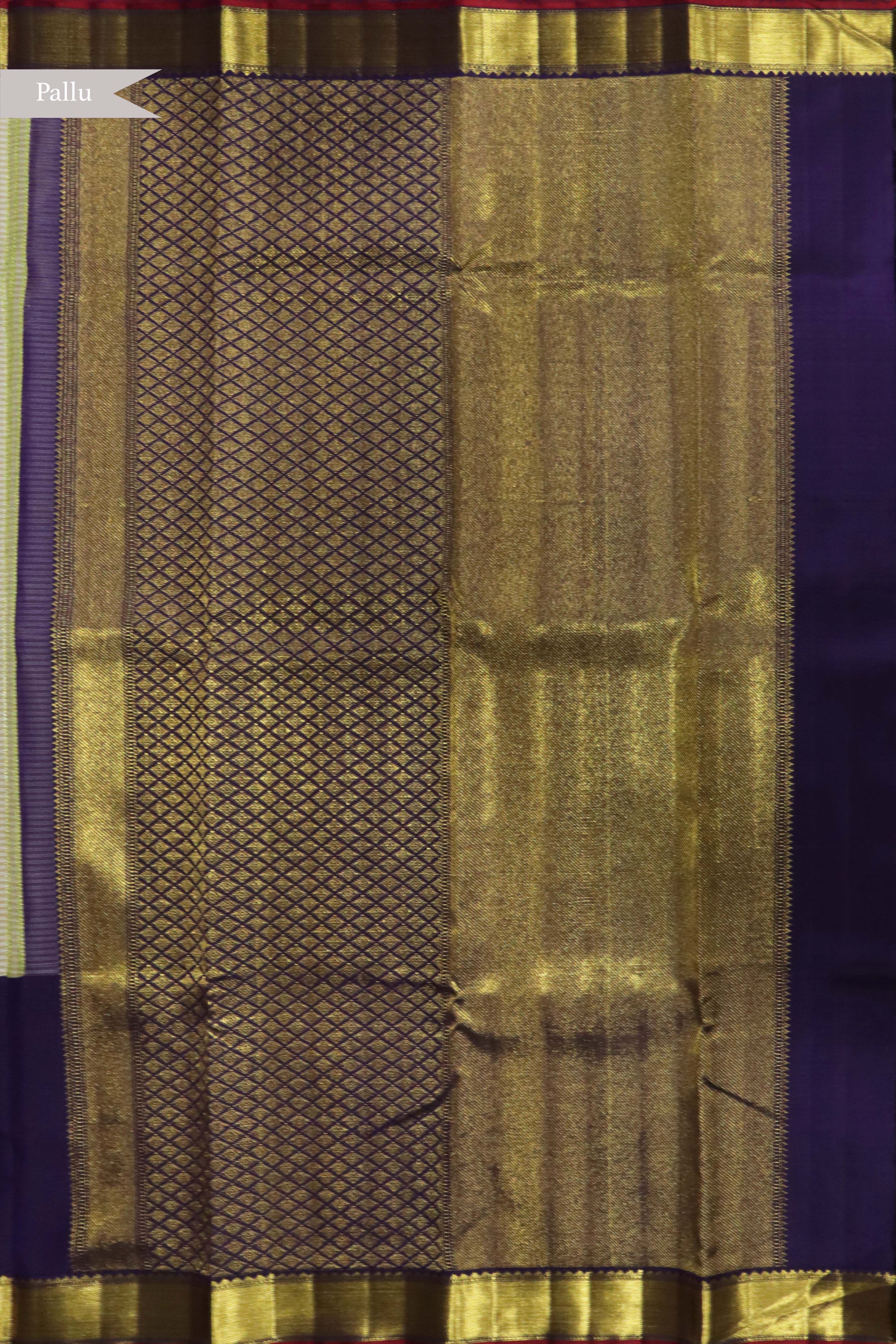 Off White Kanchivaram Silk Saree