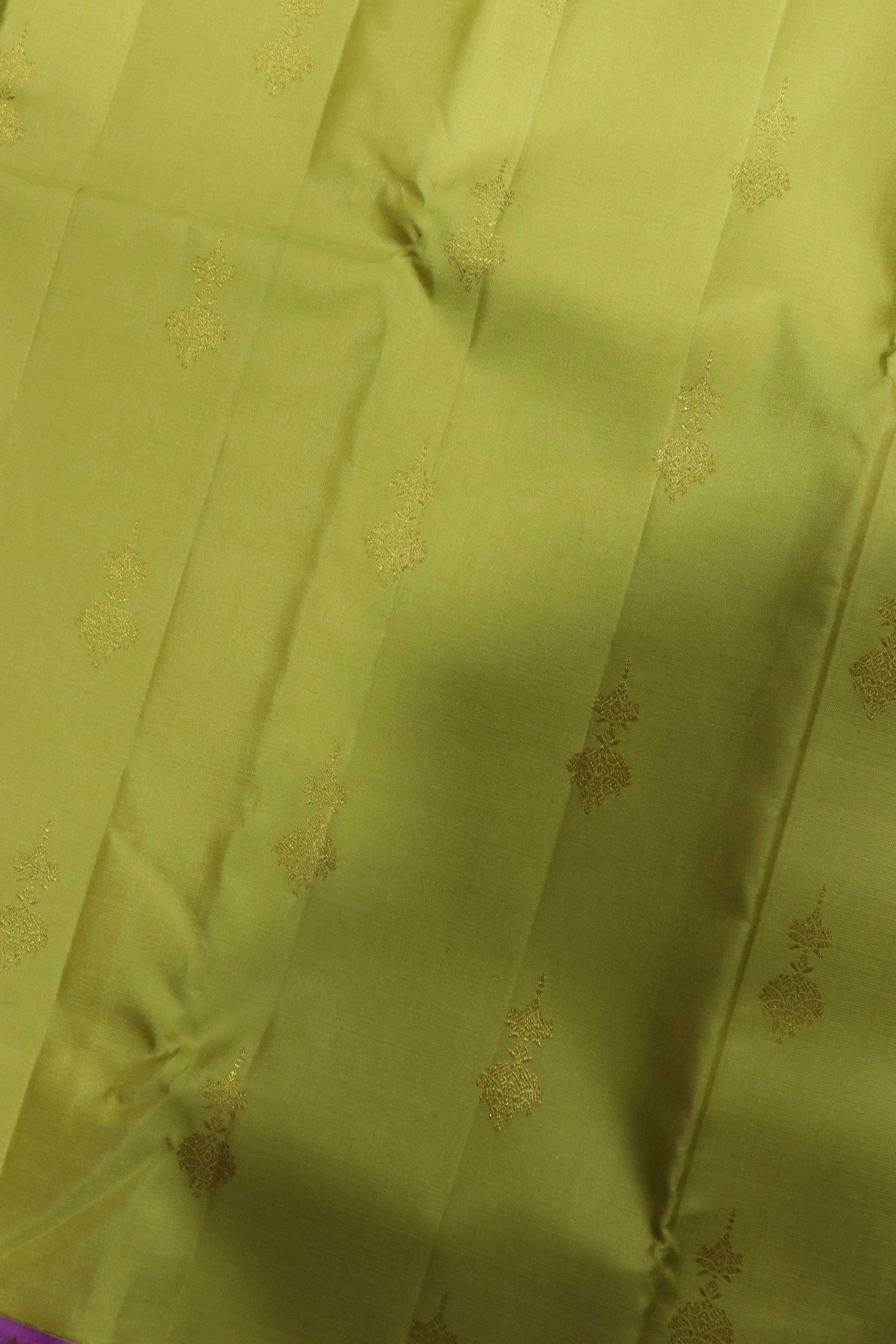 Pale Green Kanchivaram Silk Saree