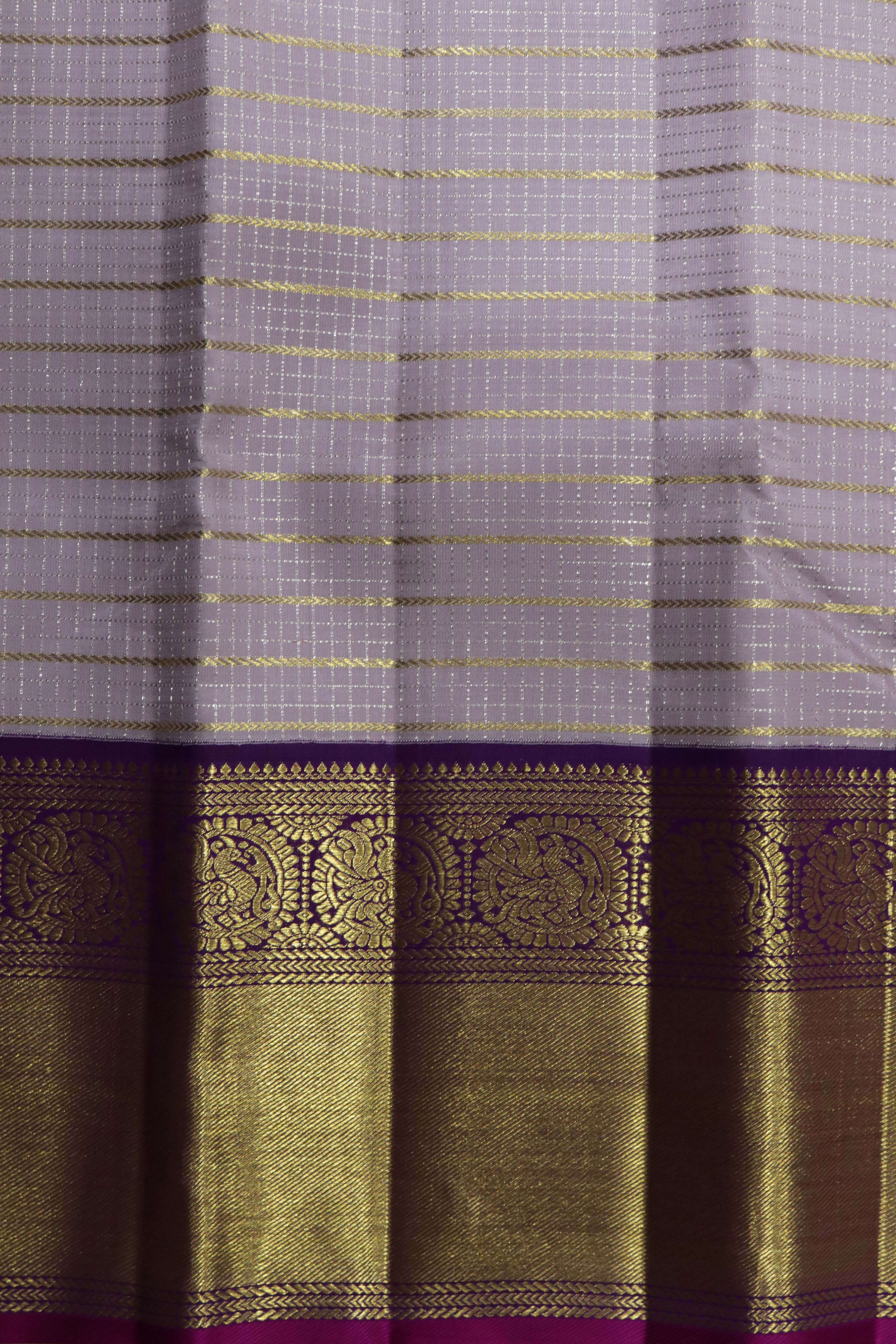 Lavender Kanchivaram Silk Saree