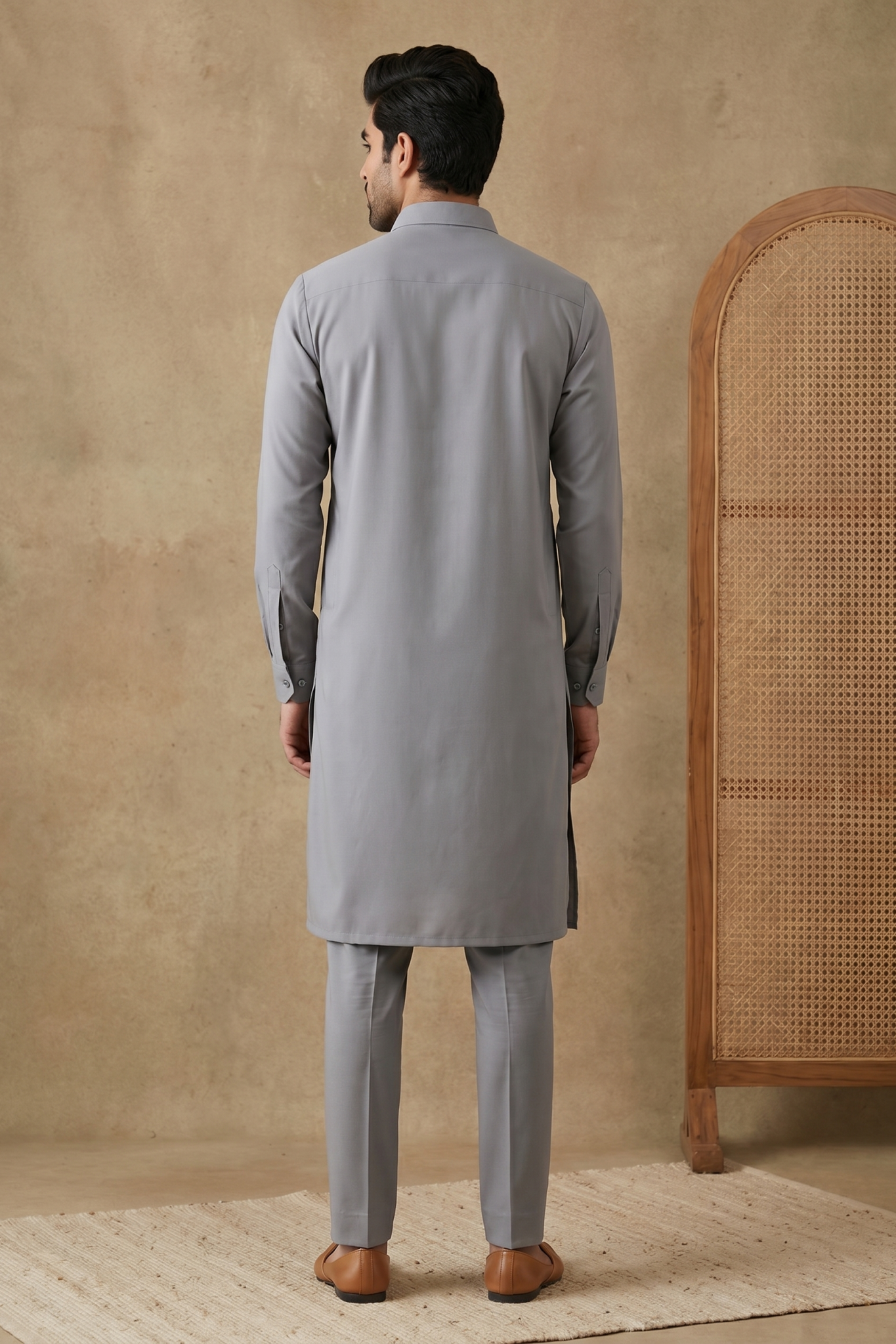Grey Bom Mario Pathani Set