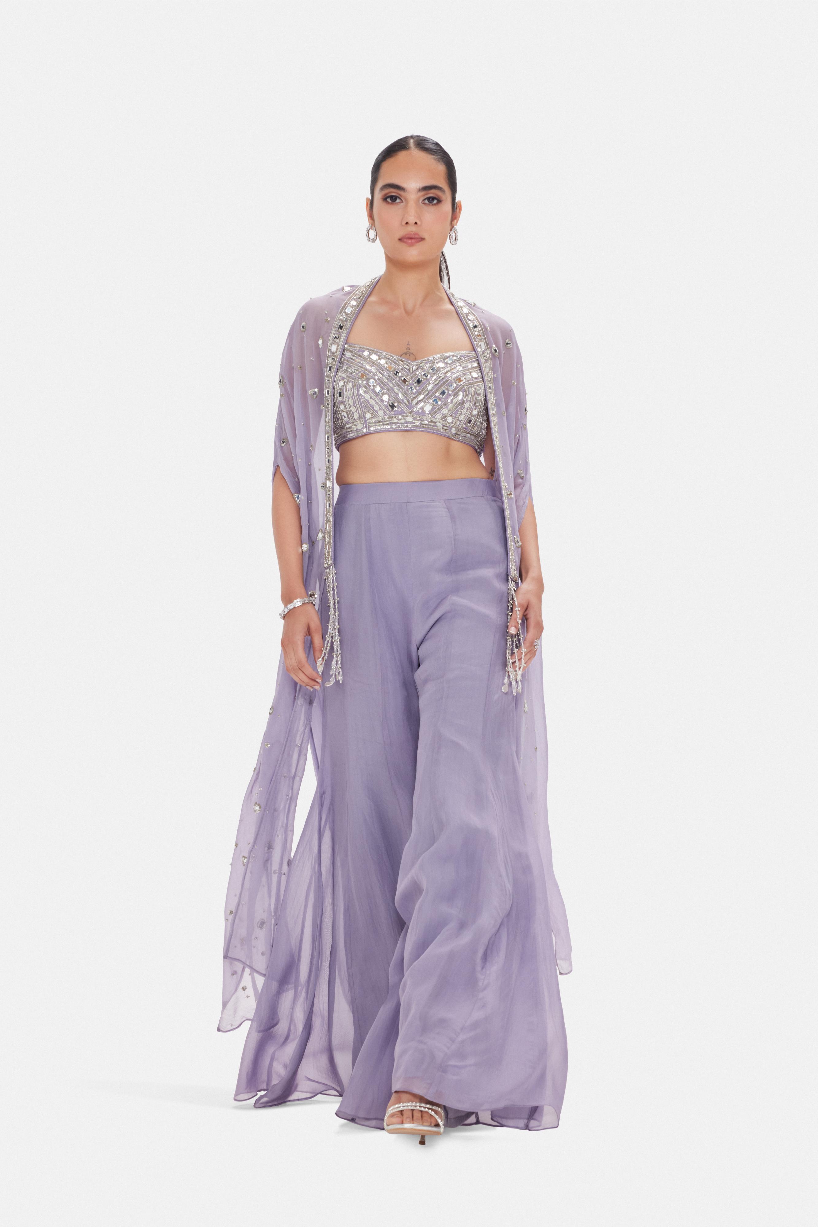 The Ethereal Lavender Cape Set