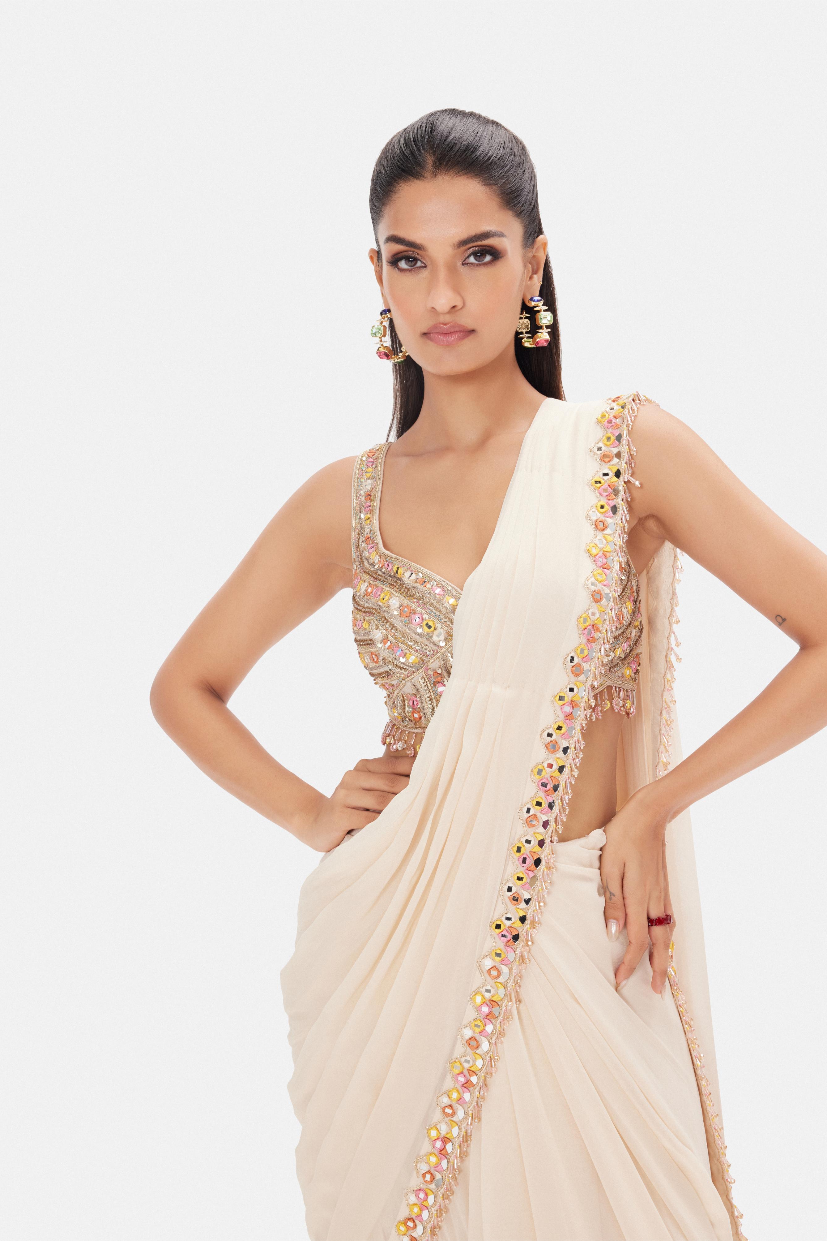 The Prism Symphony Saree