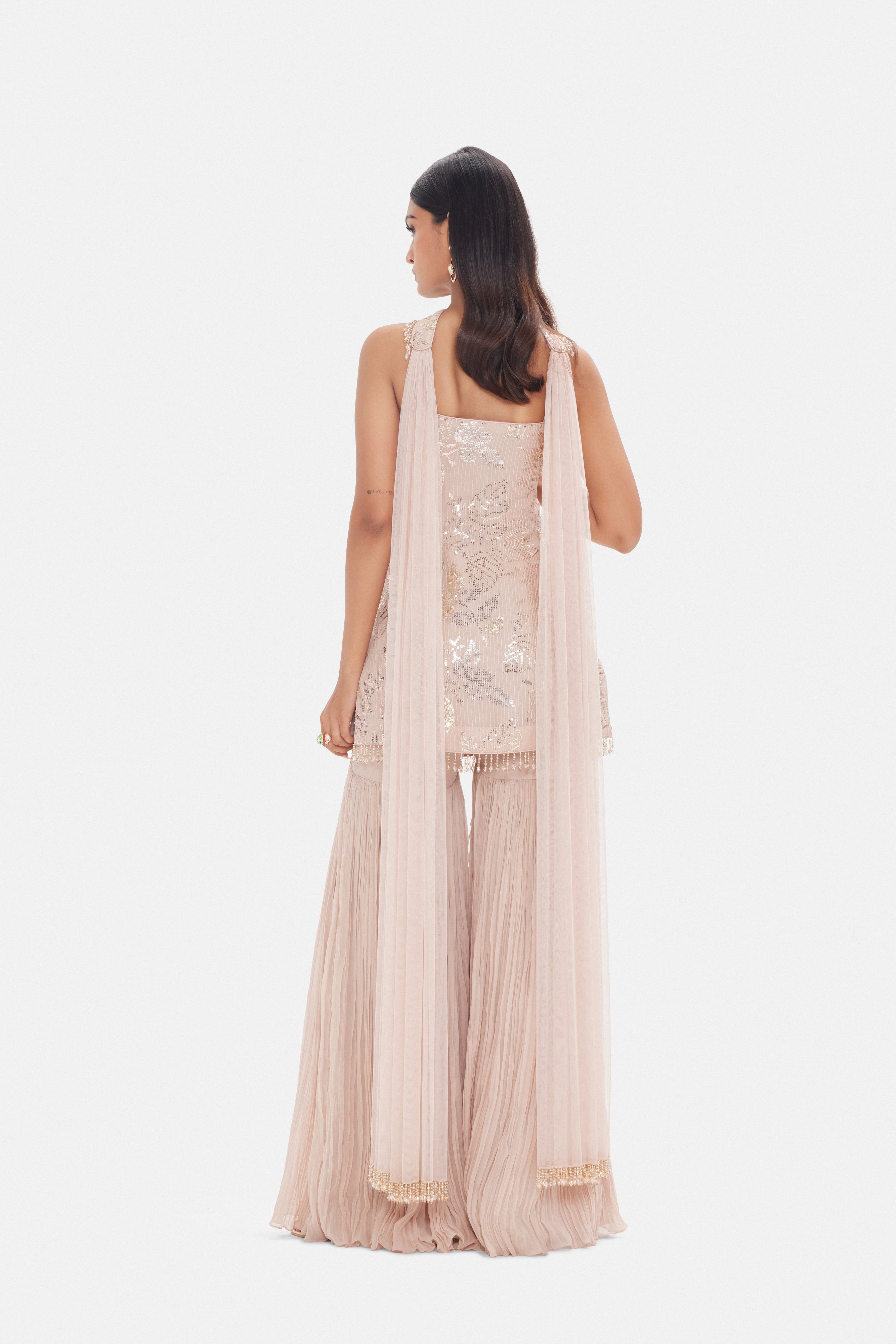 The Blush Garden Sharara Set