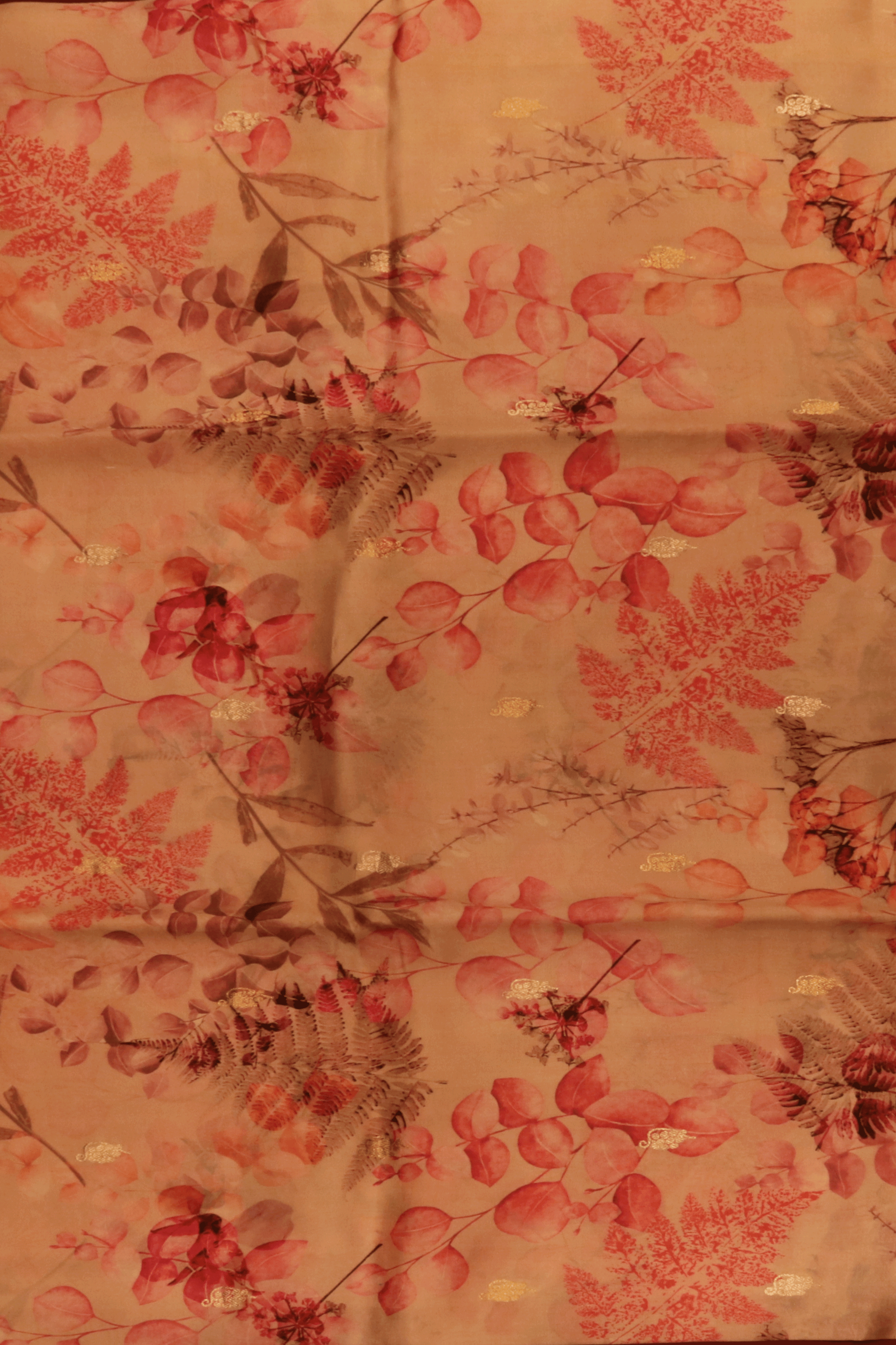 Blush Pink Printed Silk Saree - Mokshaa