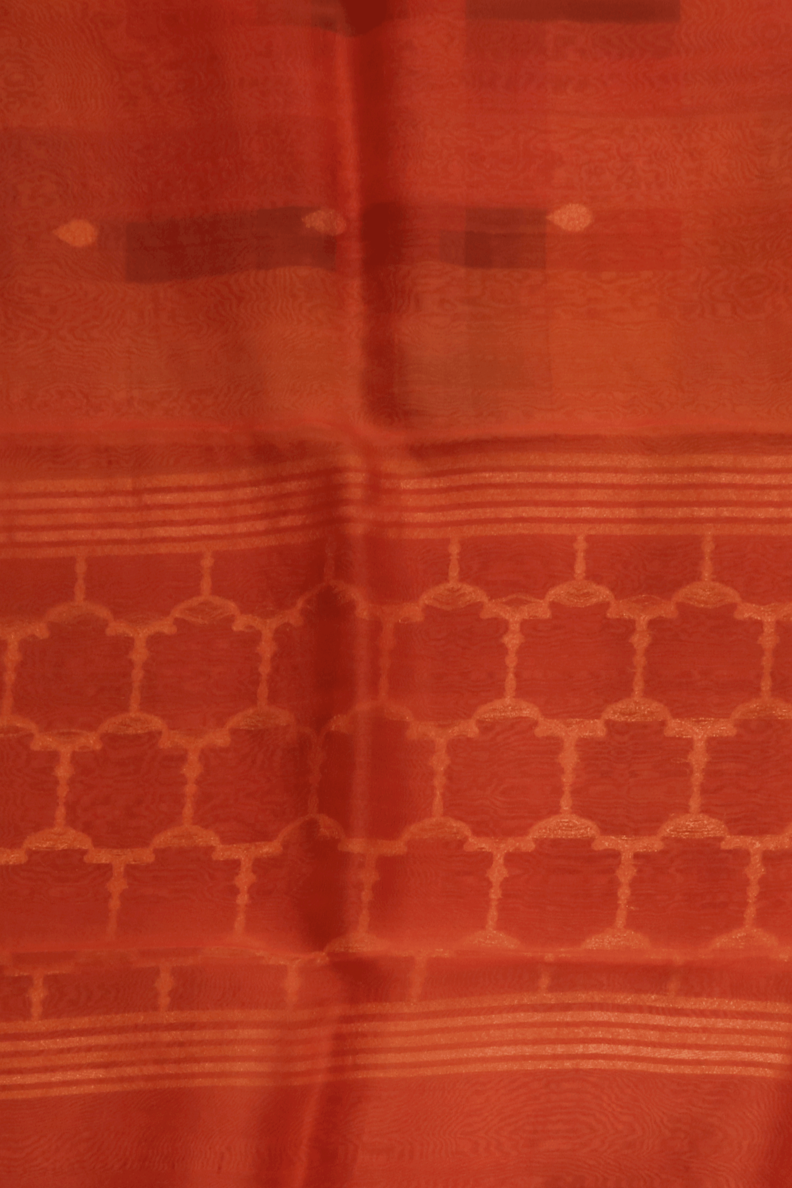 Multicolour Printed Organza Saree - Mokshaa